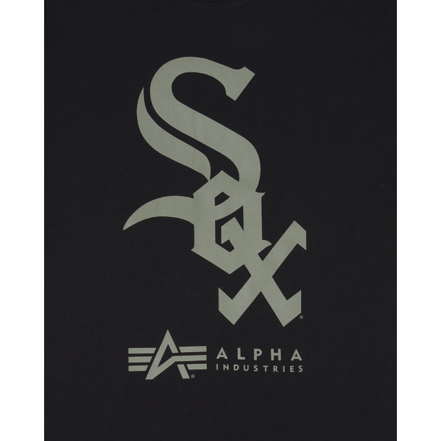 Alpha Industries X Chicago White Sox Black T-Shirt - Image 3