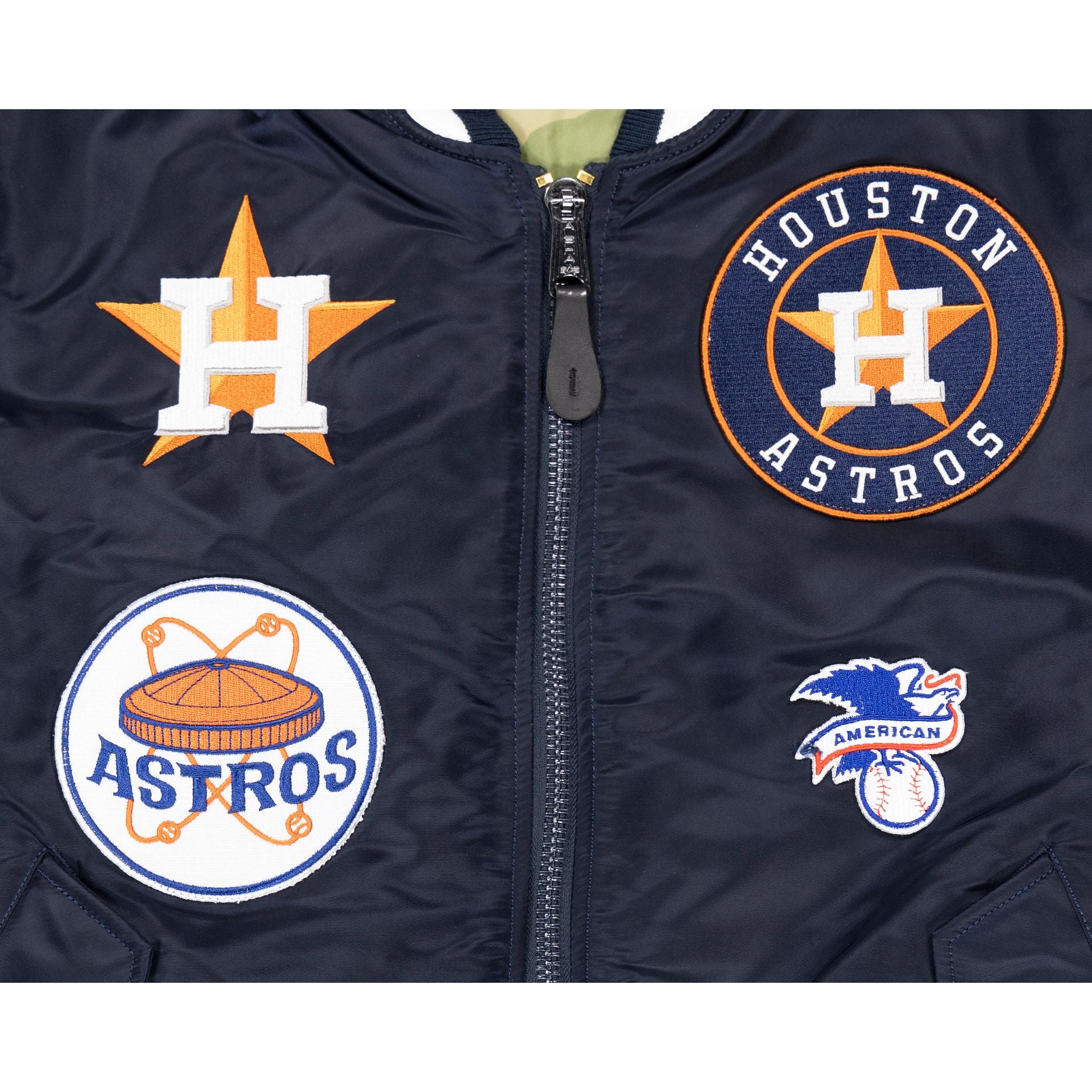 Alpha Industries X Houston Astros MA-1 Bomber Jacket - Image 3