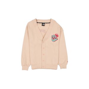 Diablos Rojos del México Pale Pink Floral Cardigan