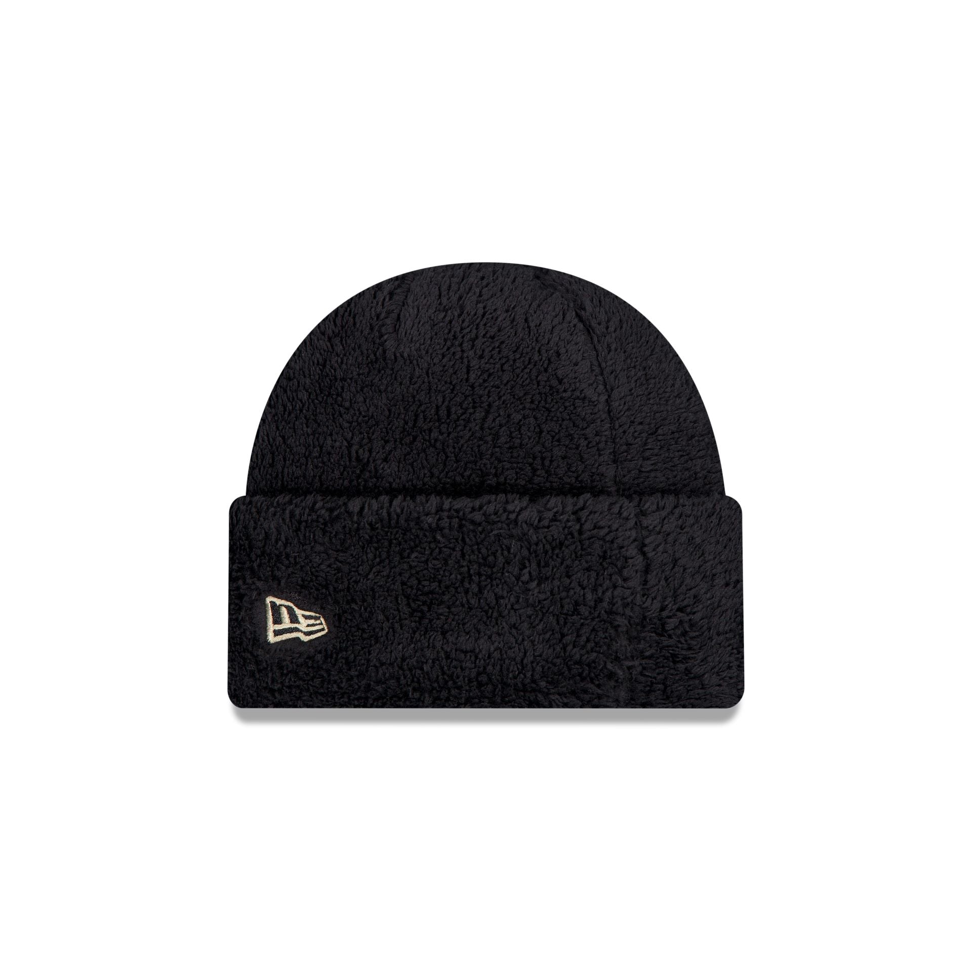 New Era Cap Fleece Black Cuff Knit Hat - Image 2