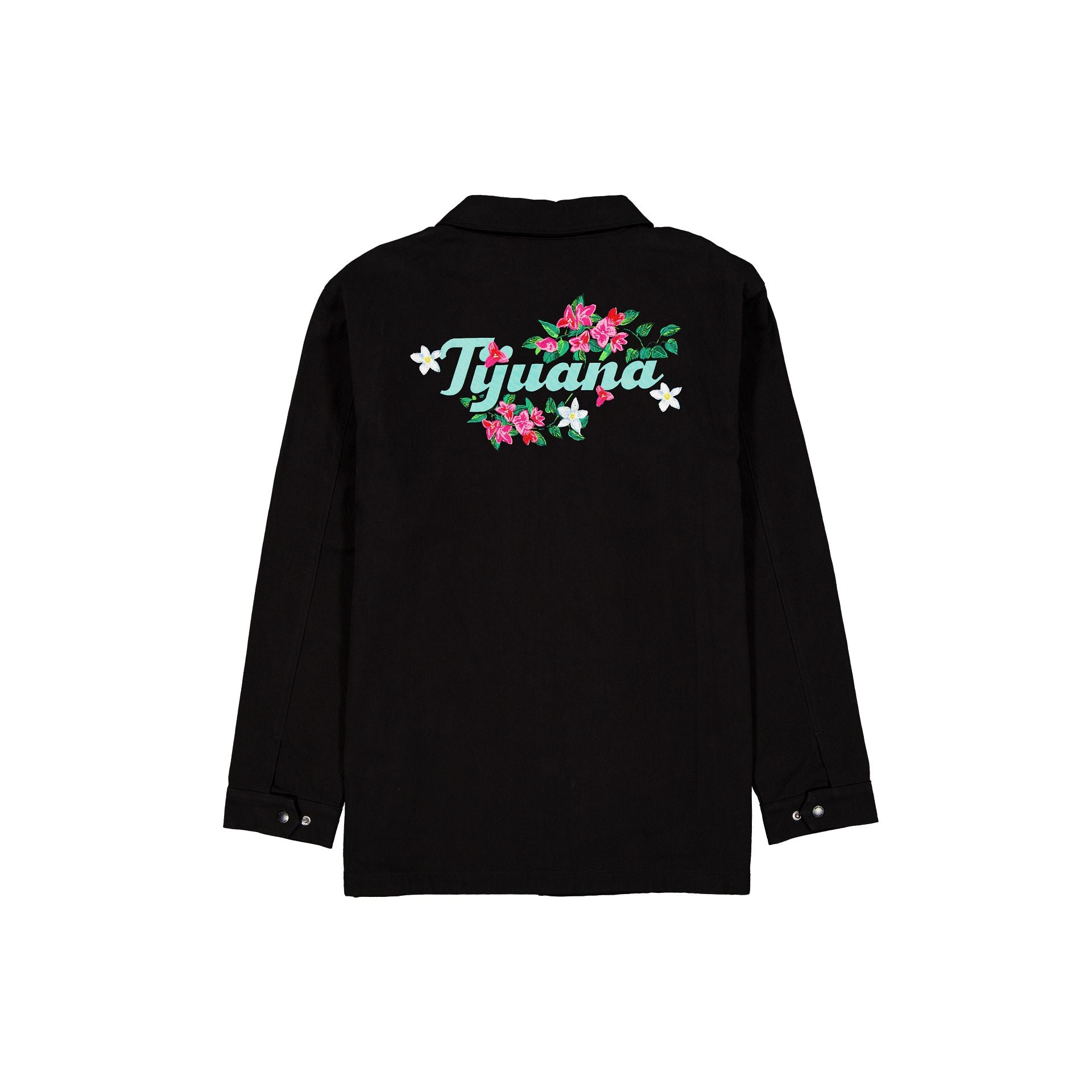 Toros de Tijuana Black Floral Jacket - Image 2