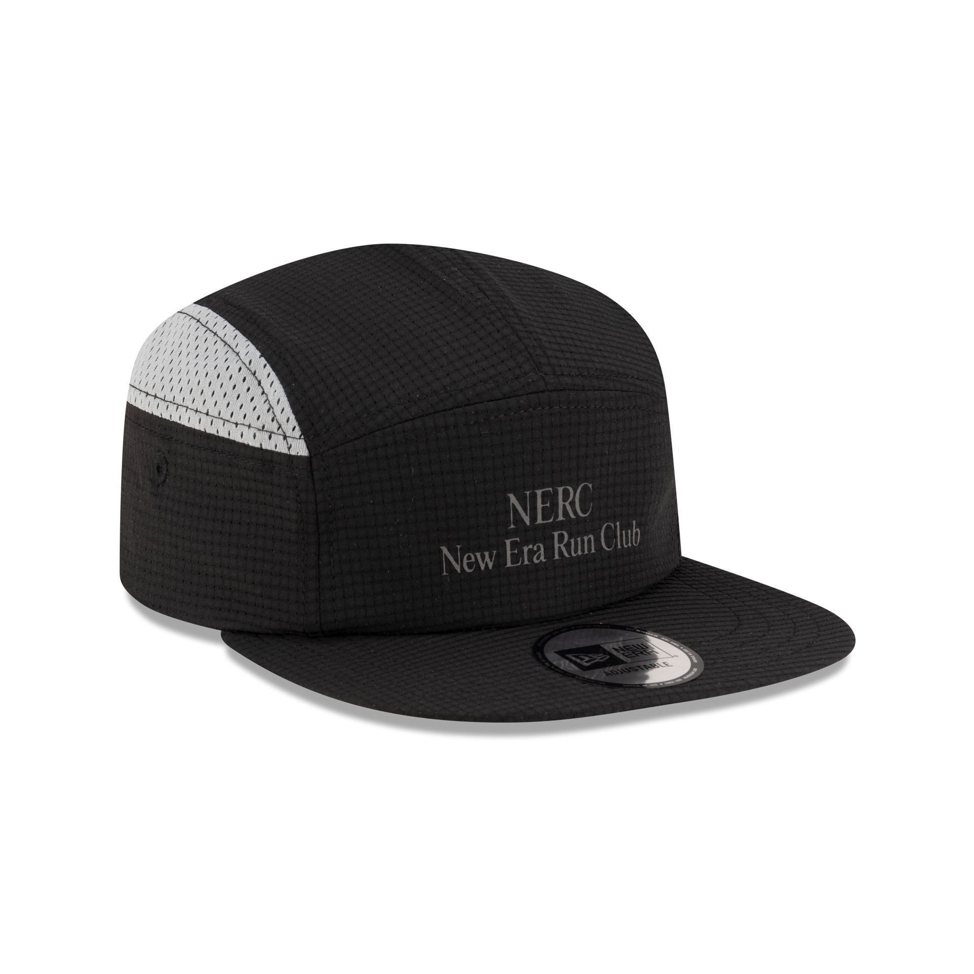 New Era Cap Run Club Black Camper Strapback Hat - Image 3
