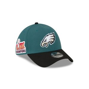 Philadelphia Eagles Super Bowl LIX Champions Side Patch 39THIRTY Stretch Fit Hat