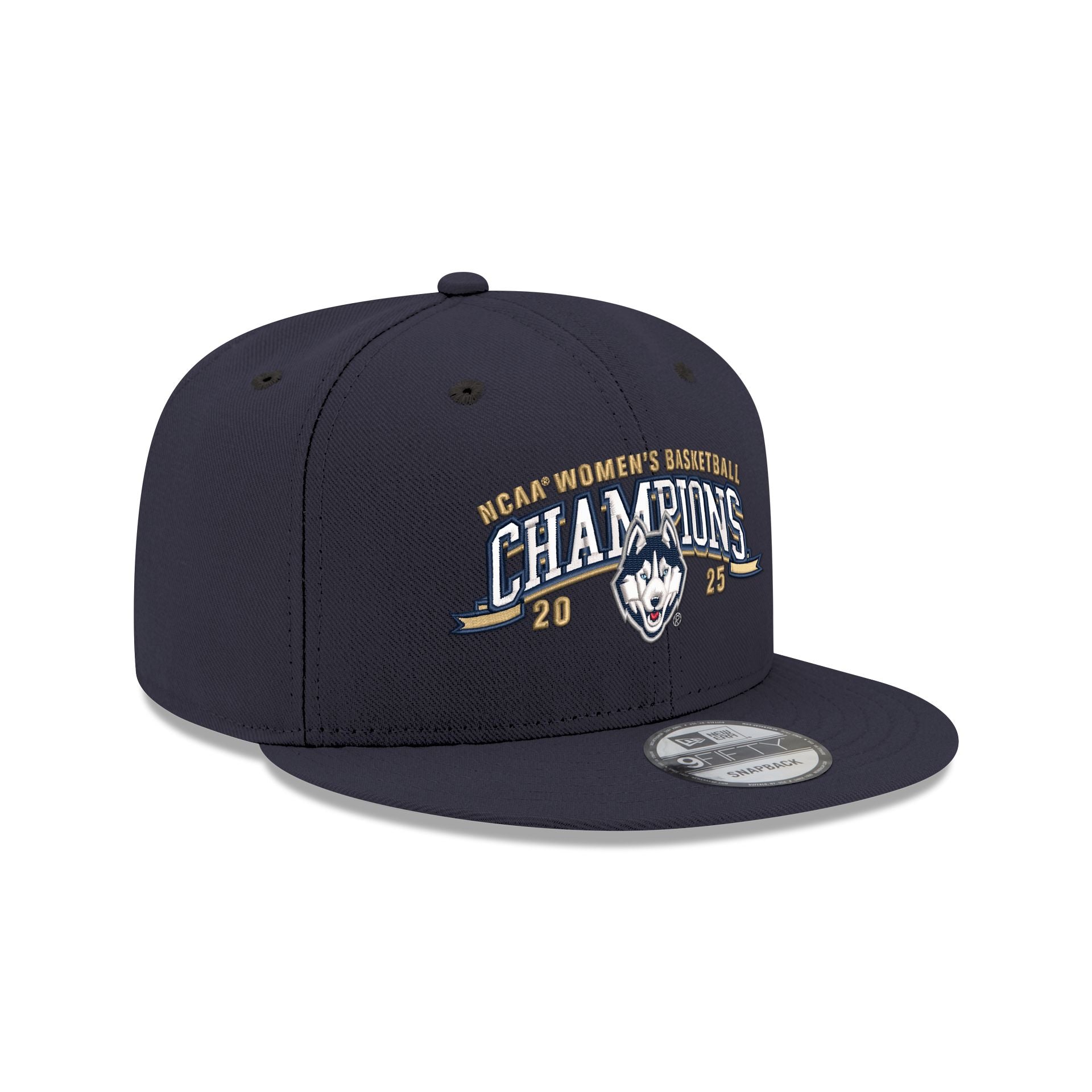 Connecticut Huskies 2025 NCAA Women's Division I Champions 9FIFTY Snapback Hat - Image 3