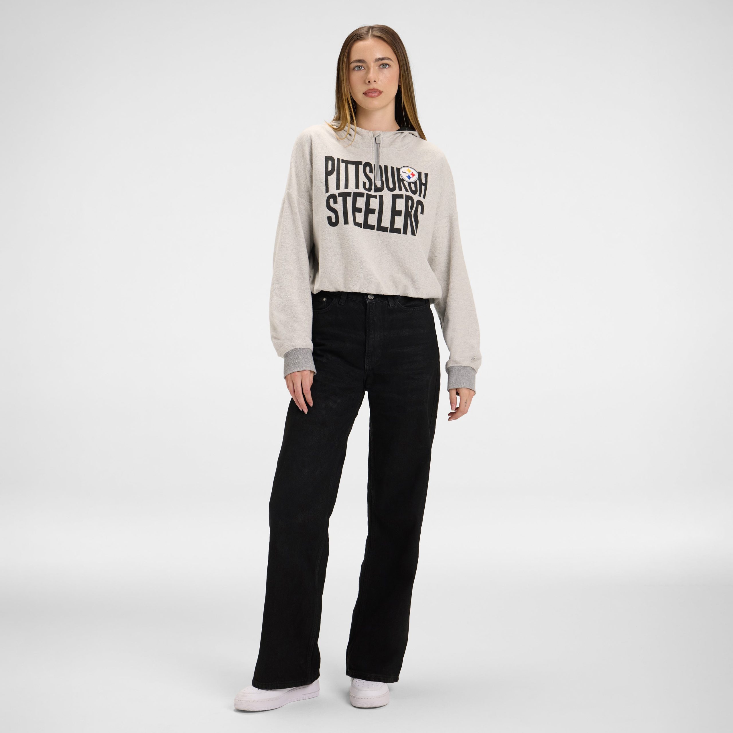 Los Angeles Lakers Sport Night Heather Gray Women's Hoodie - Image 5