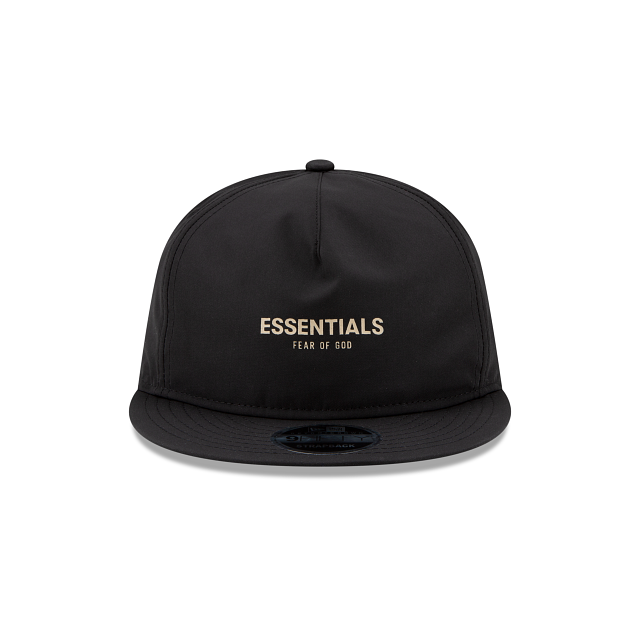 Fear Of God Essentials Retro Crown Black 9FIFTY Strapback Hat - Image 2