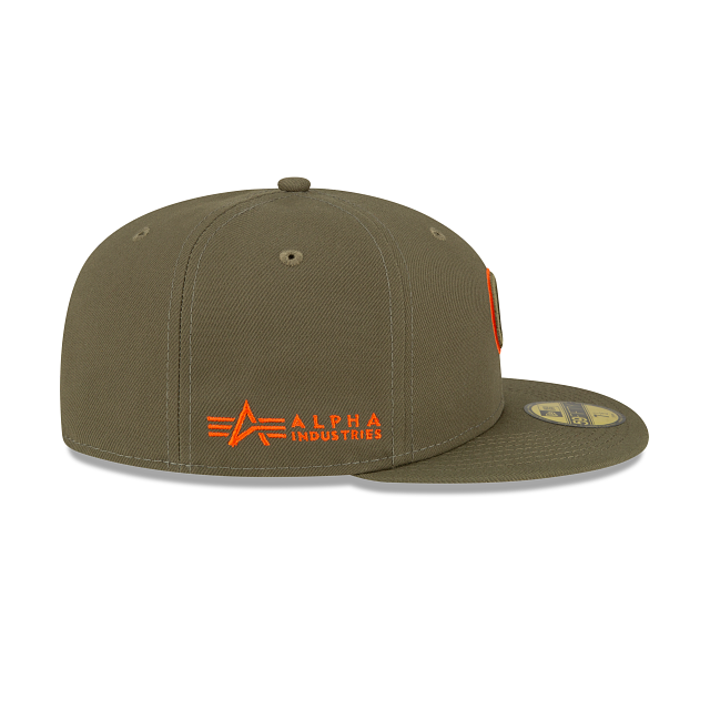 Alpha Industries X Chicago Cubs Green 59FIFTY Fitted Hat - Image 5
