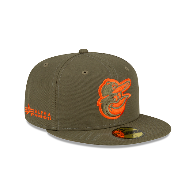 Alpha Industries X Baltimore Orioles Green 59FIFTY Fitted Hat - Image 3