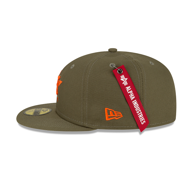 Alpha Industries X Houston Astros Green 59FIFTY Fitted Hat - Image 4