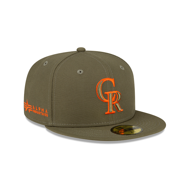 Alpha Industries X Colorado Rockies Green 59FIFTY Fitted Hat - Image 3