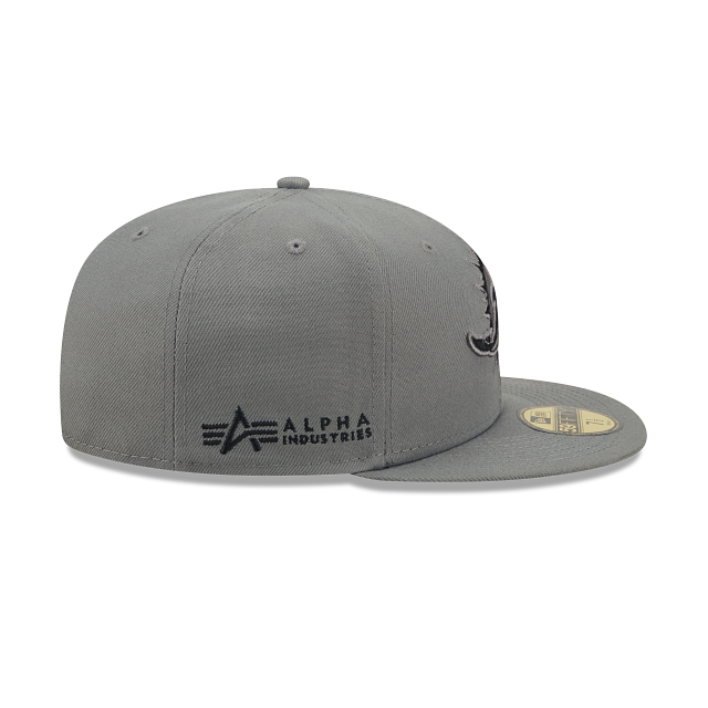 Alpha Industries X Miami Dolphins Gray 59FIFTY Fitted Hat - Image 5