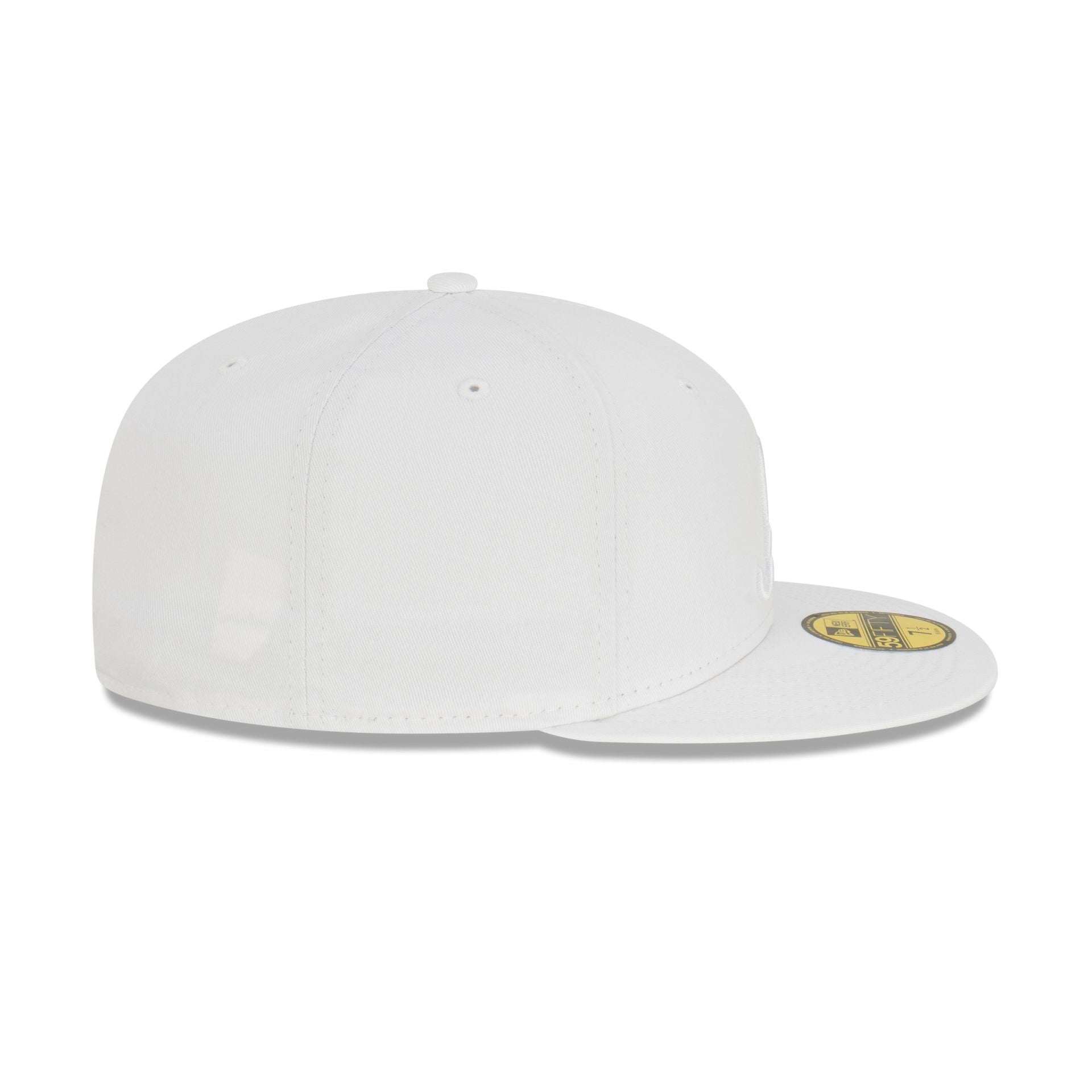 Atlanta Braves Basic White 59FIFTY Fitted Hat - Image 5