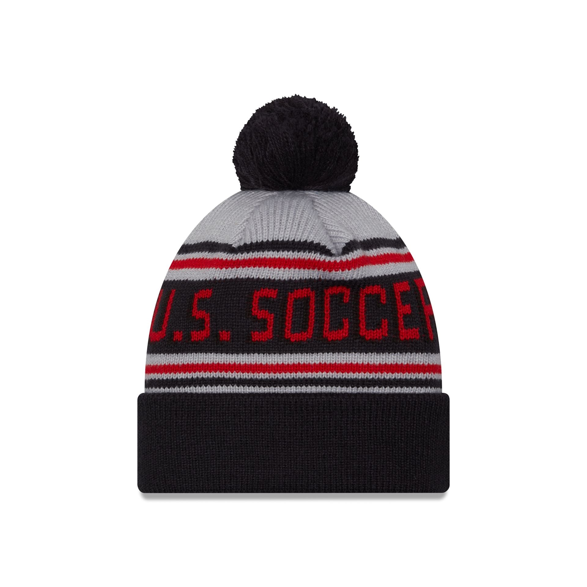 US Soccer Women's National Team Navy Pom Knit Hat - Image 2