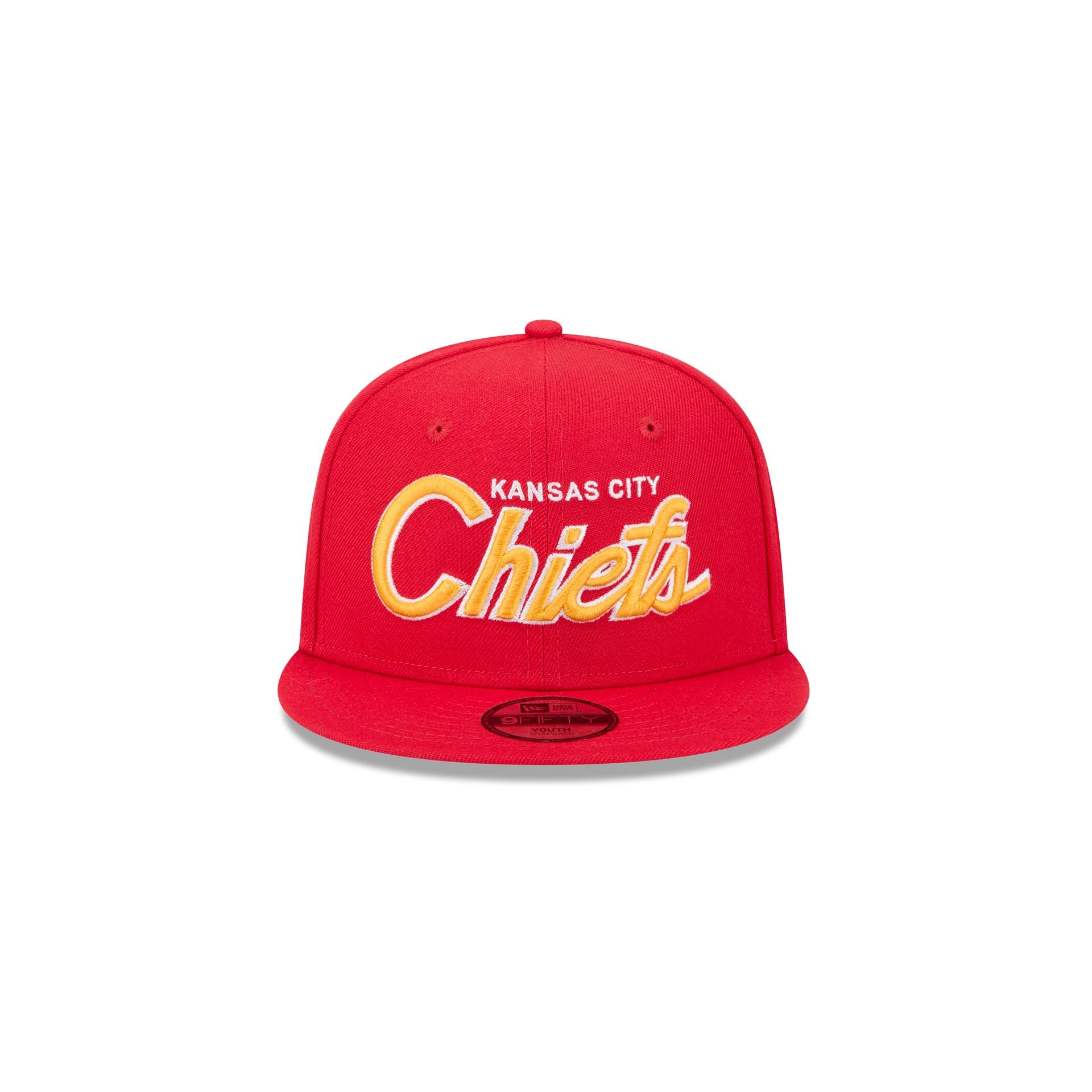 Kansas City Chiefs Script Kids 9FIFTY Snapback Hat - Image 2