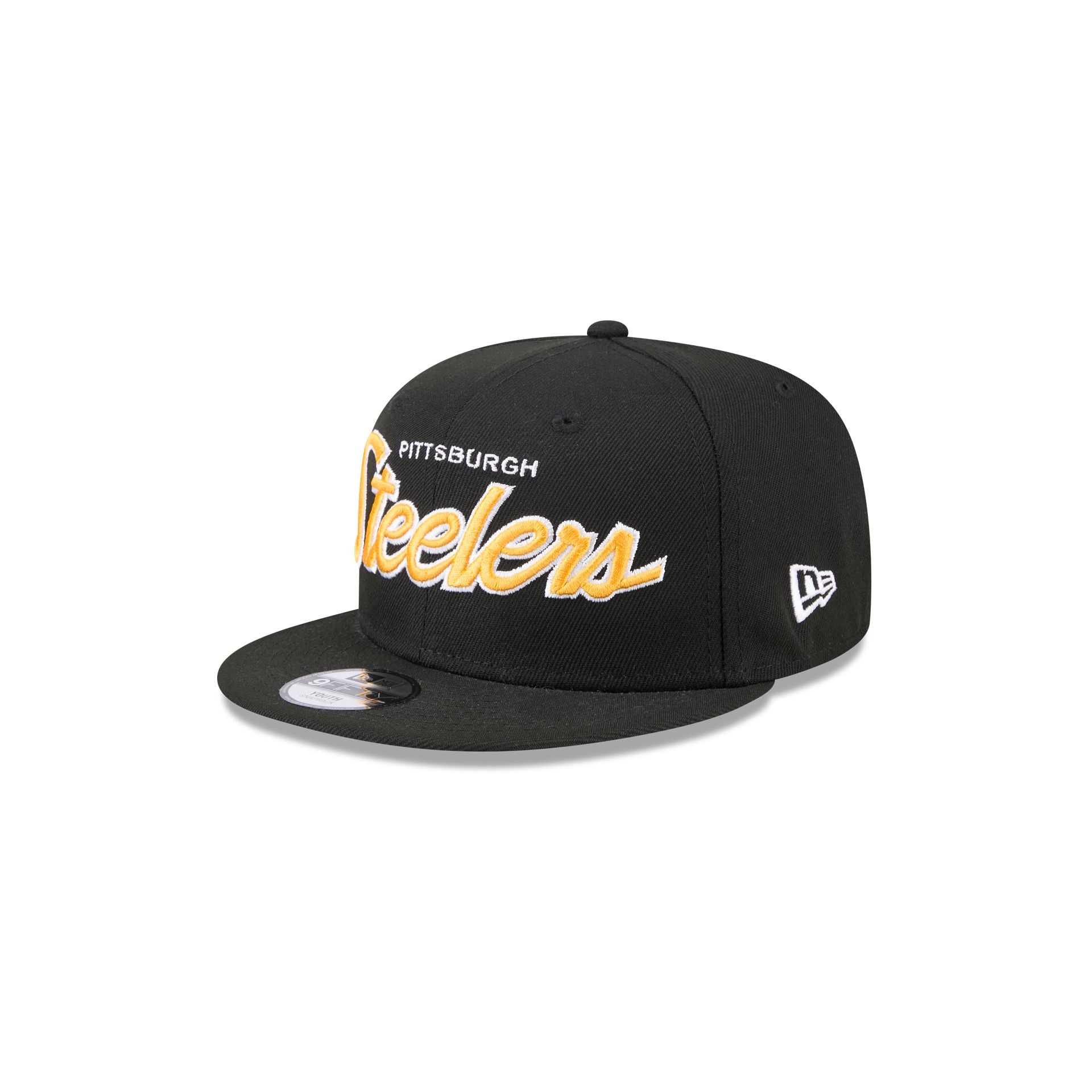 Pittsburgh Steelers Script Kids 9FIFTY Snapback Hat - Image 3