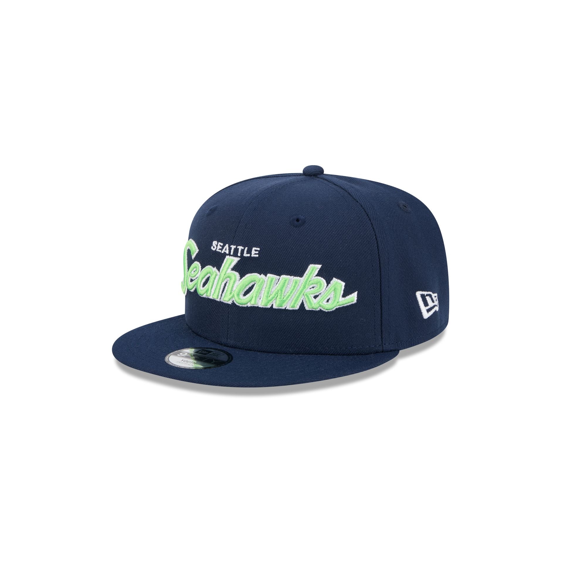 Seattle Seahawks Script Kids 9FIFTY Snapback Hat - Image 3