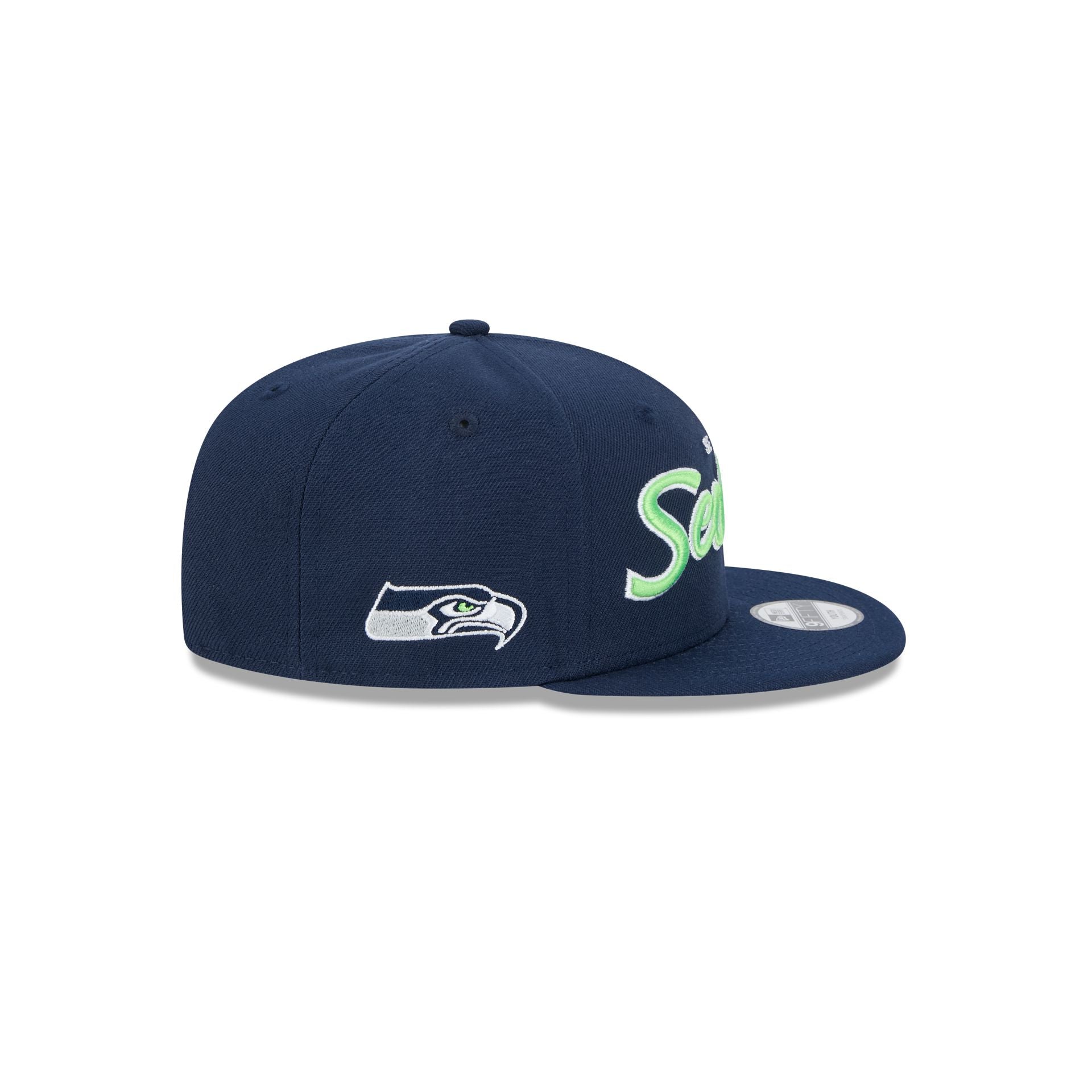 Seattle Seahawks Script Kids 9FIFTY Snapback Hat - Image 4