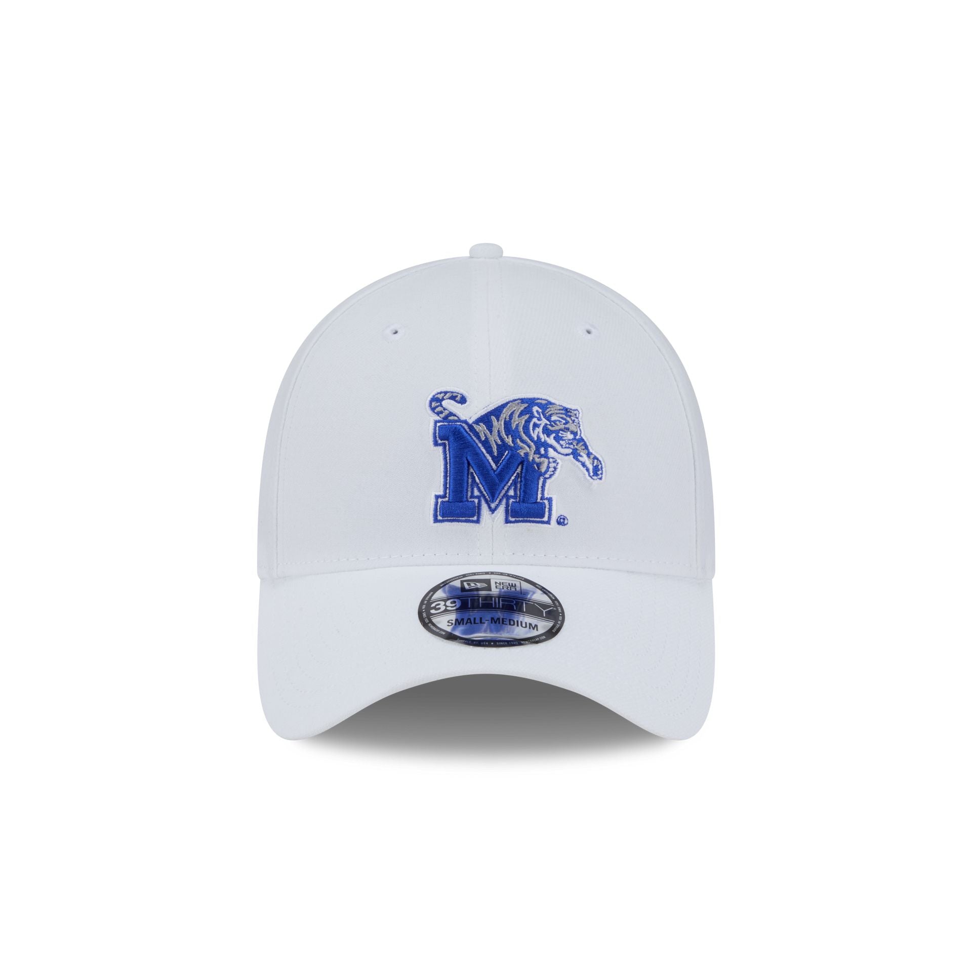 Memphis Tigers Optic White 39THIRTY Stretch Fit Hat - Image 2