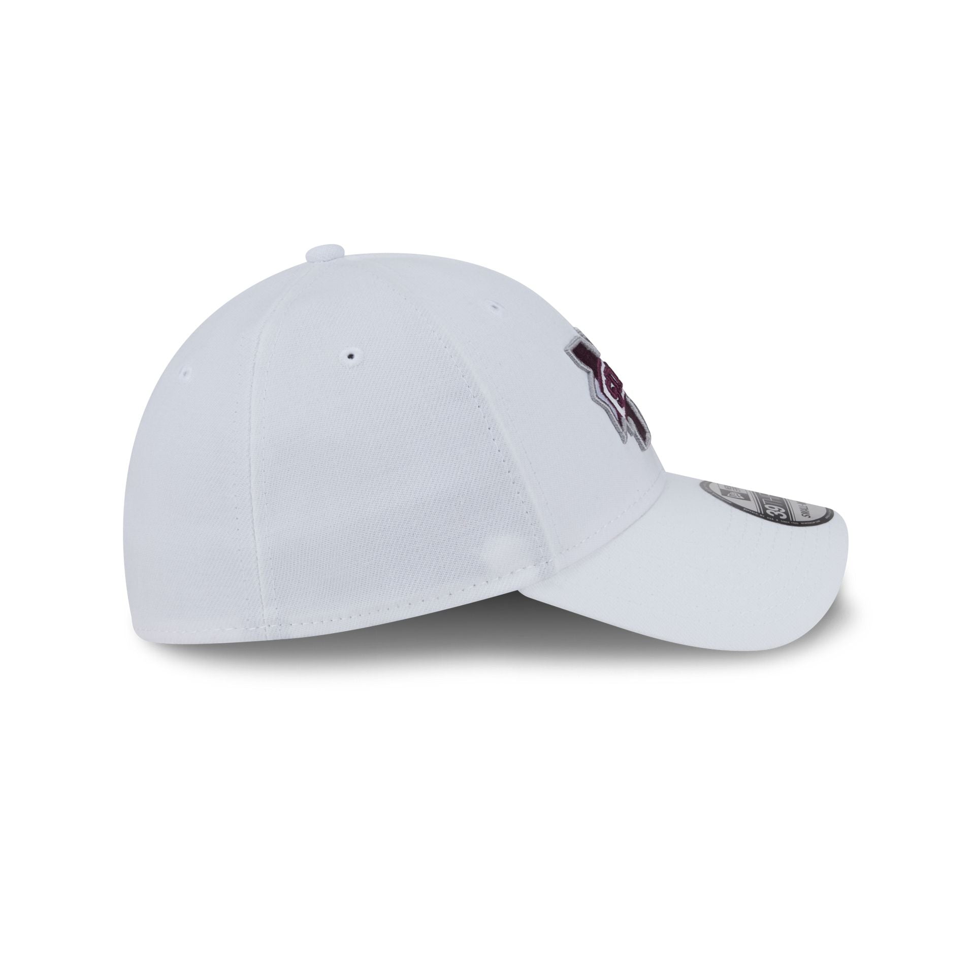 Mississippi State Bulldogs Optic White 39THIRTY Stretch Fit Hat - Image 5