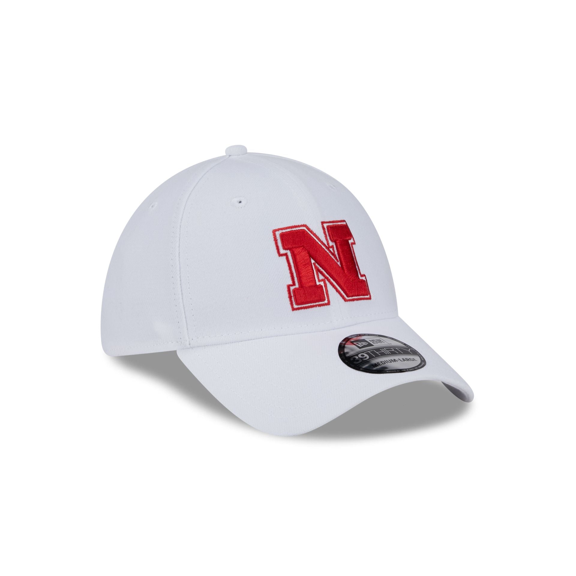 Nebraska Cornhuskers Optic White 39THIRTY Stretch Fit Hat - Image 3