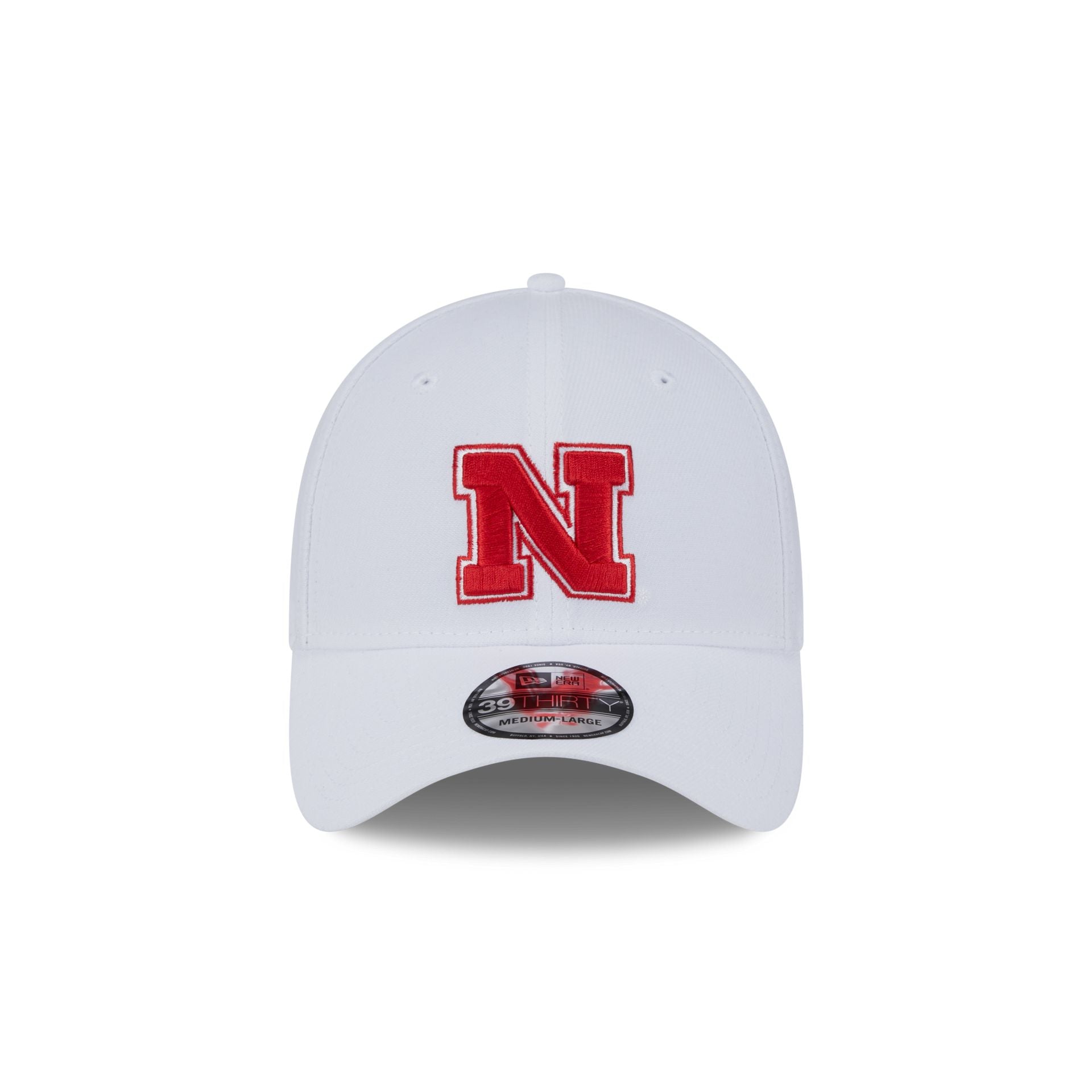 Nebraska Cornhuskers Optic White 39THIRTY Stretch Fit Hat - Image 2
