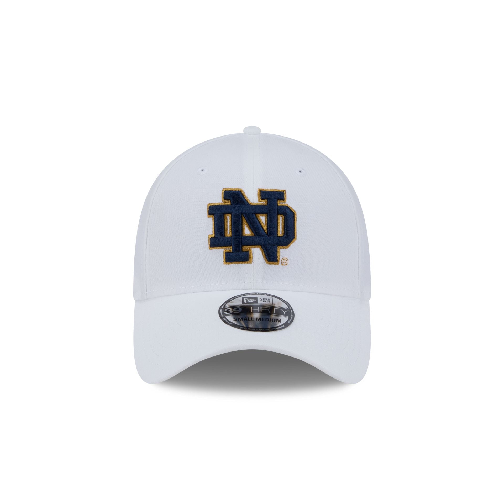 Notre Dame Fighting Irish Optic White 39THIRTY Stretch Fit Hat - Image 2