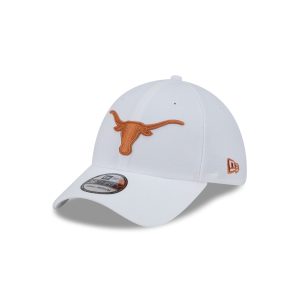 Texas Longhorns Optic White 39THIRTY Stretch Fit Hat