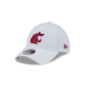 Washington State Cougars Optic White 39THIRTY Stretch Fit Hat