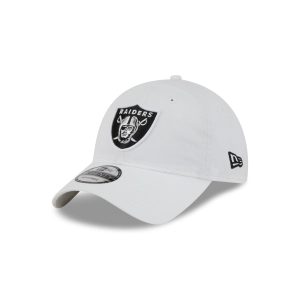 Las Vegas Raiders White 9TWENTY Adjustable Hat