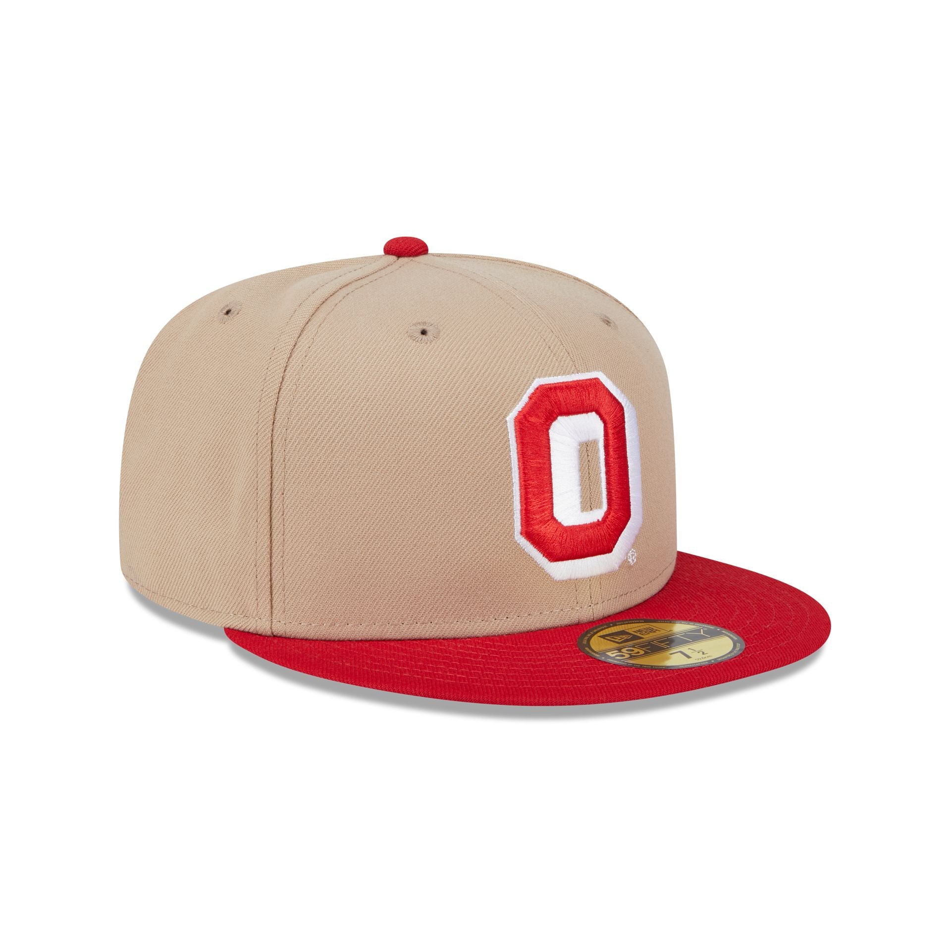 Ohio State Buckeyes Camel College Vault 59FIFTY Fitted Hat - Image 3
