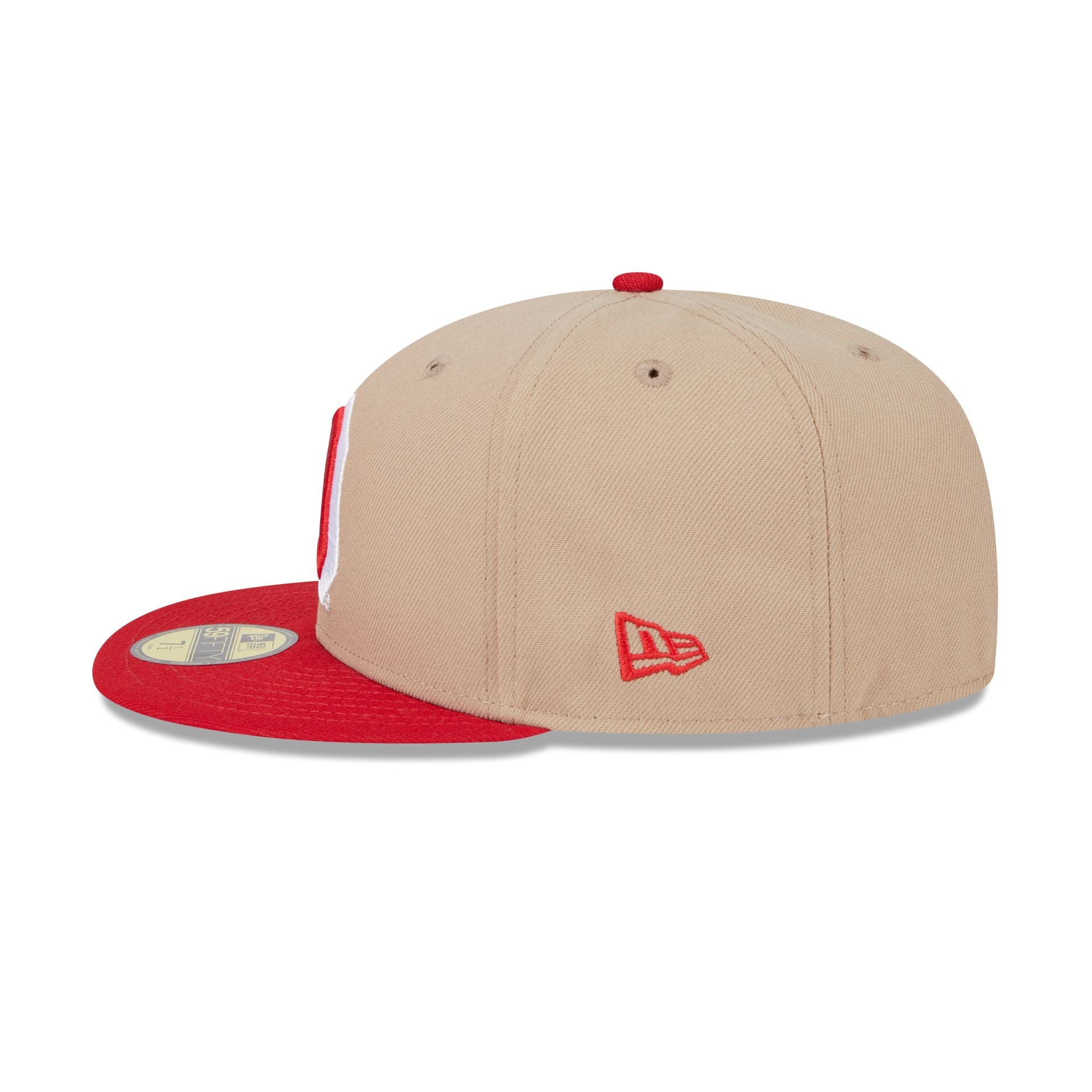 Ohio State Buckeyes Camel College Vault 59FIFTY Fitted Hat - Image 4
