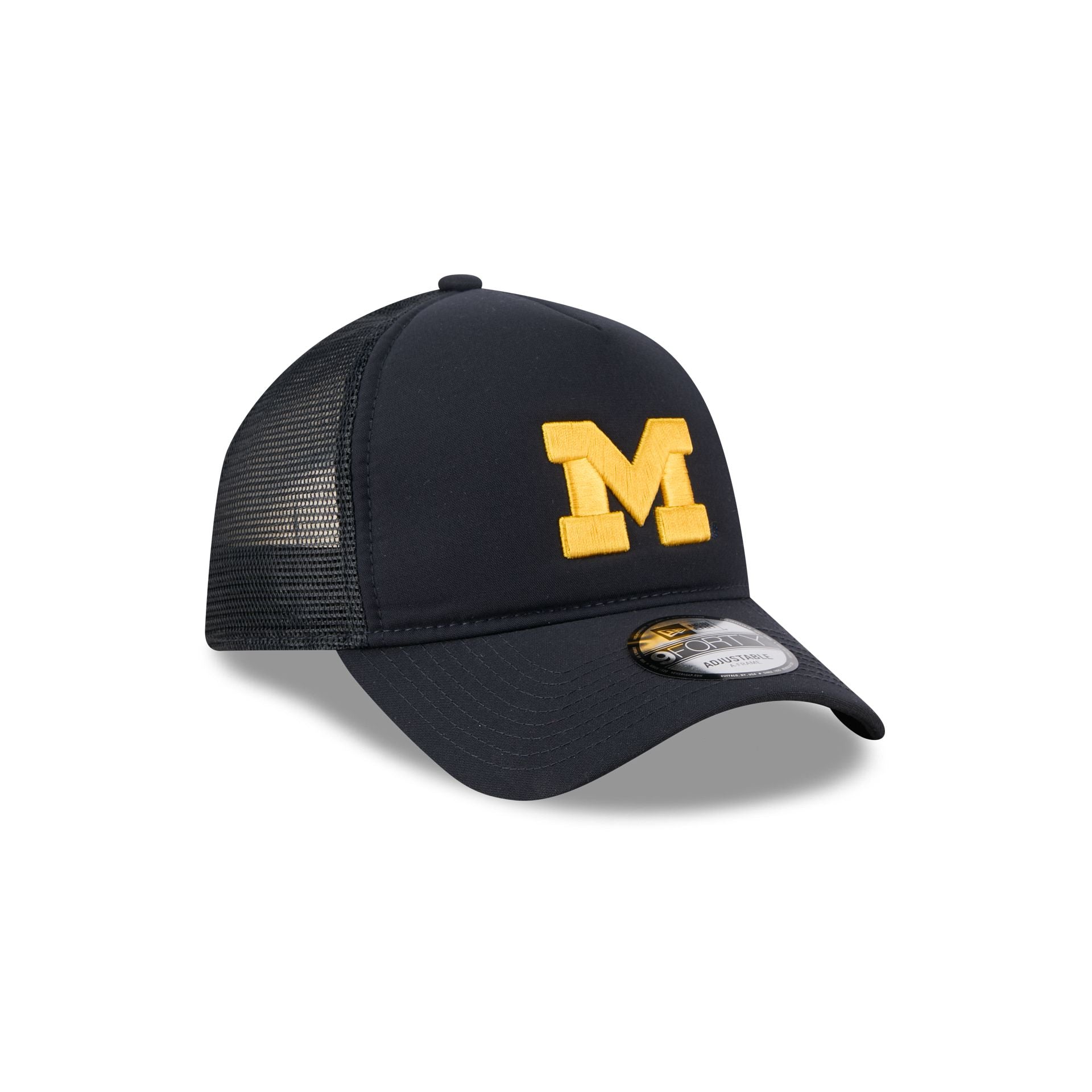Michigan Wolverines Go-To 9FORTY A-Frame Trucker Hat - Image 3