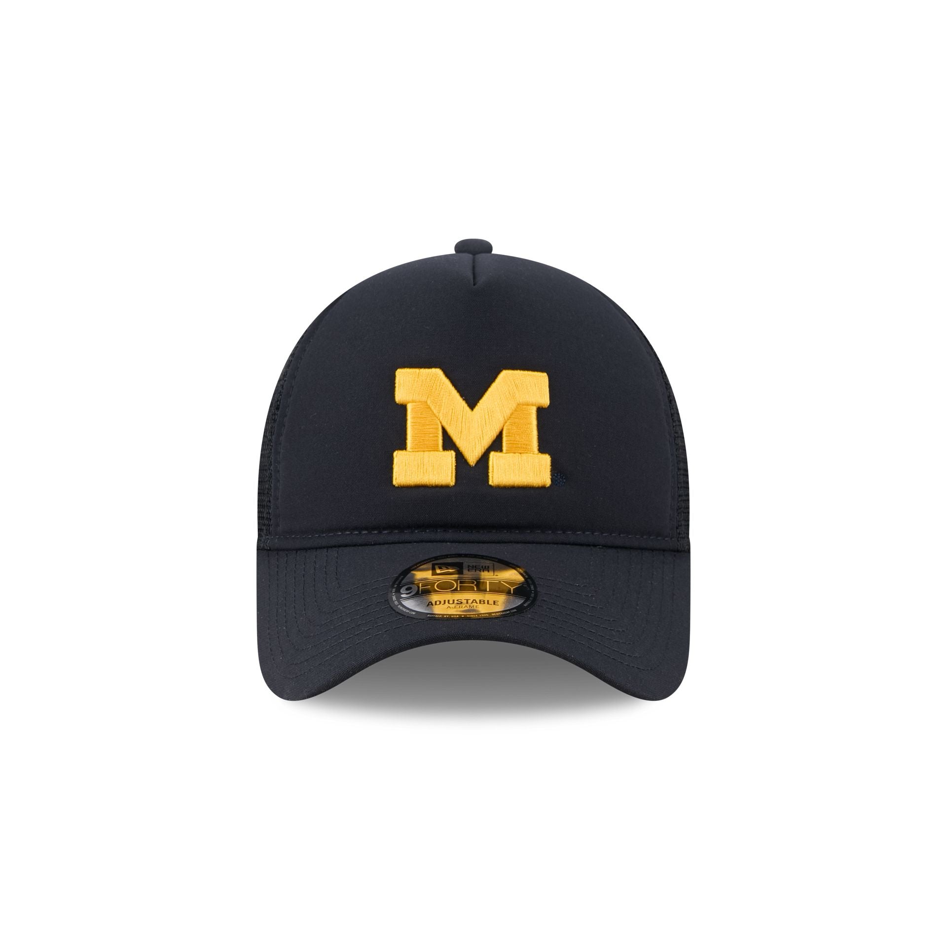 Michigan Wolverines Go-To 9FORTY A-Frame Trucker Hat - Image 2