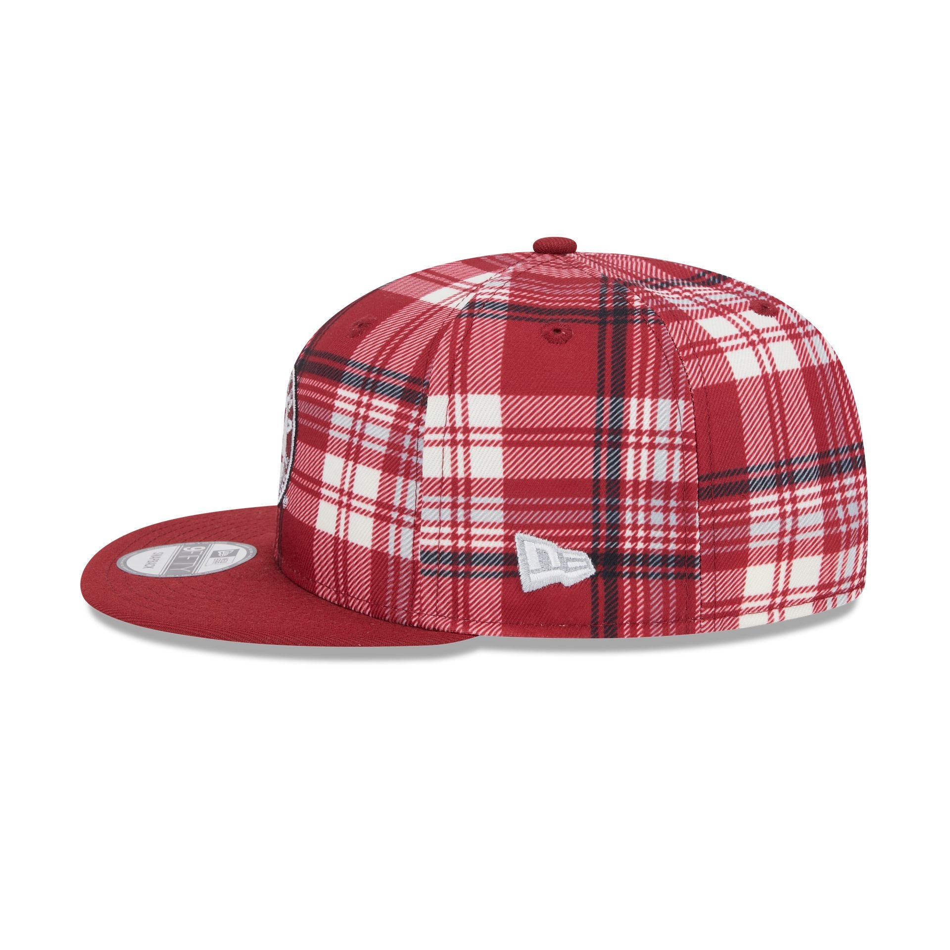 Alabama Crimson Tide Plaid 9FIFTY Snapback Hat - Image 4
