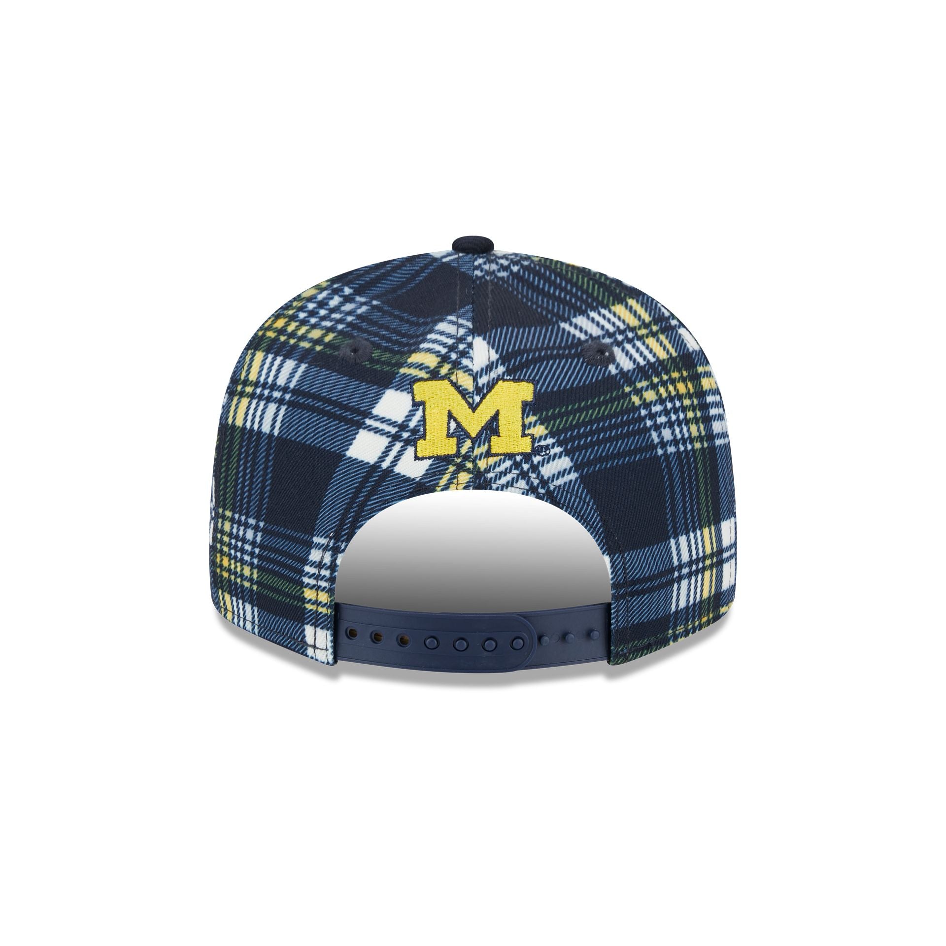 Michigan Wolverines Plaid 9FIFTY Snapback Hat - Image 6
