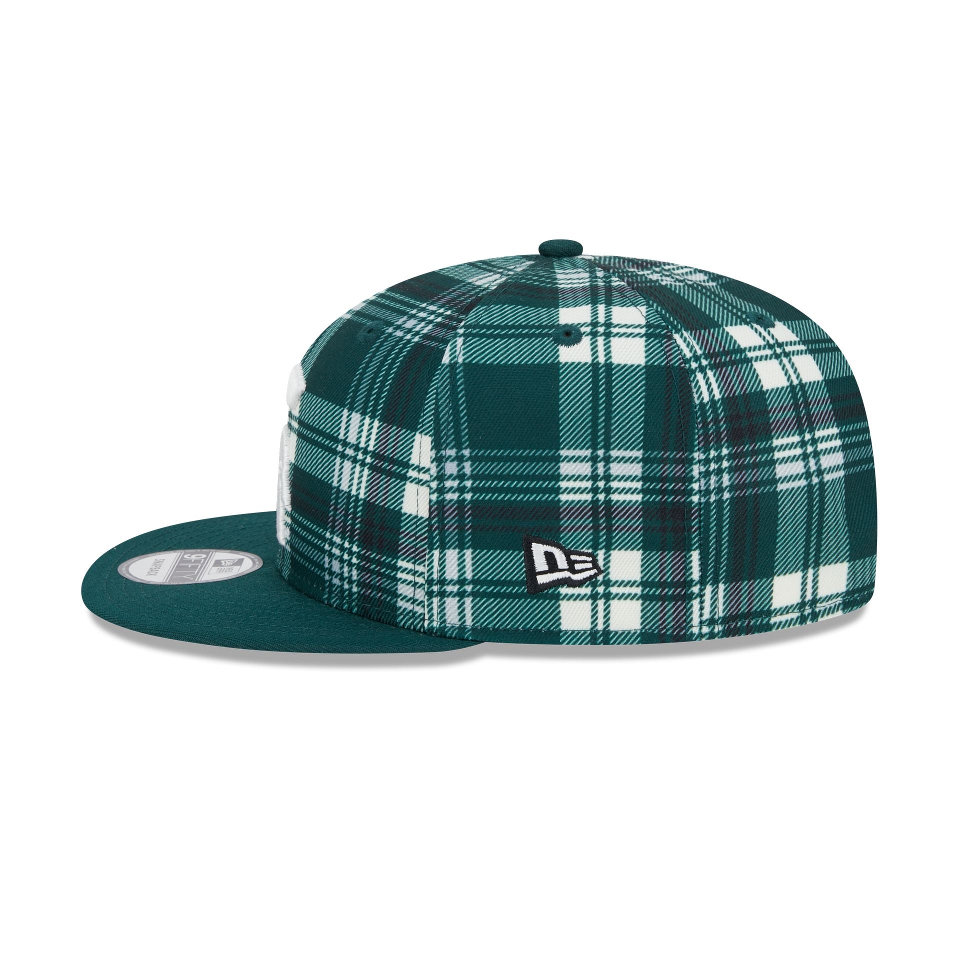 Michigan State Spartans Plaid 9FIFTY Snapback Hat - Image 4