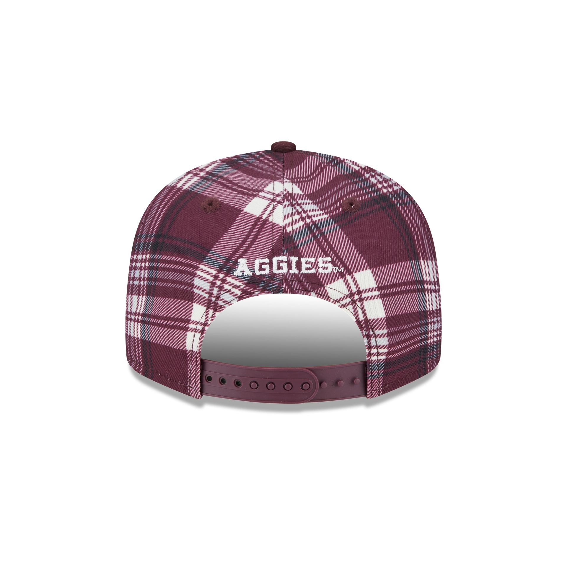 Texas A&M Aggies Plaid 9FIFTY Snapback Hat - Image 6