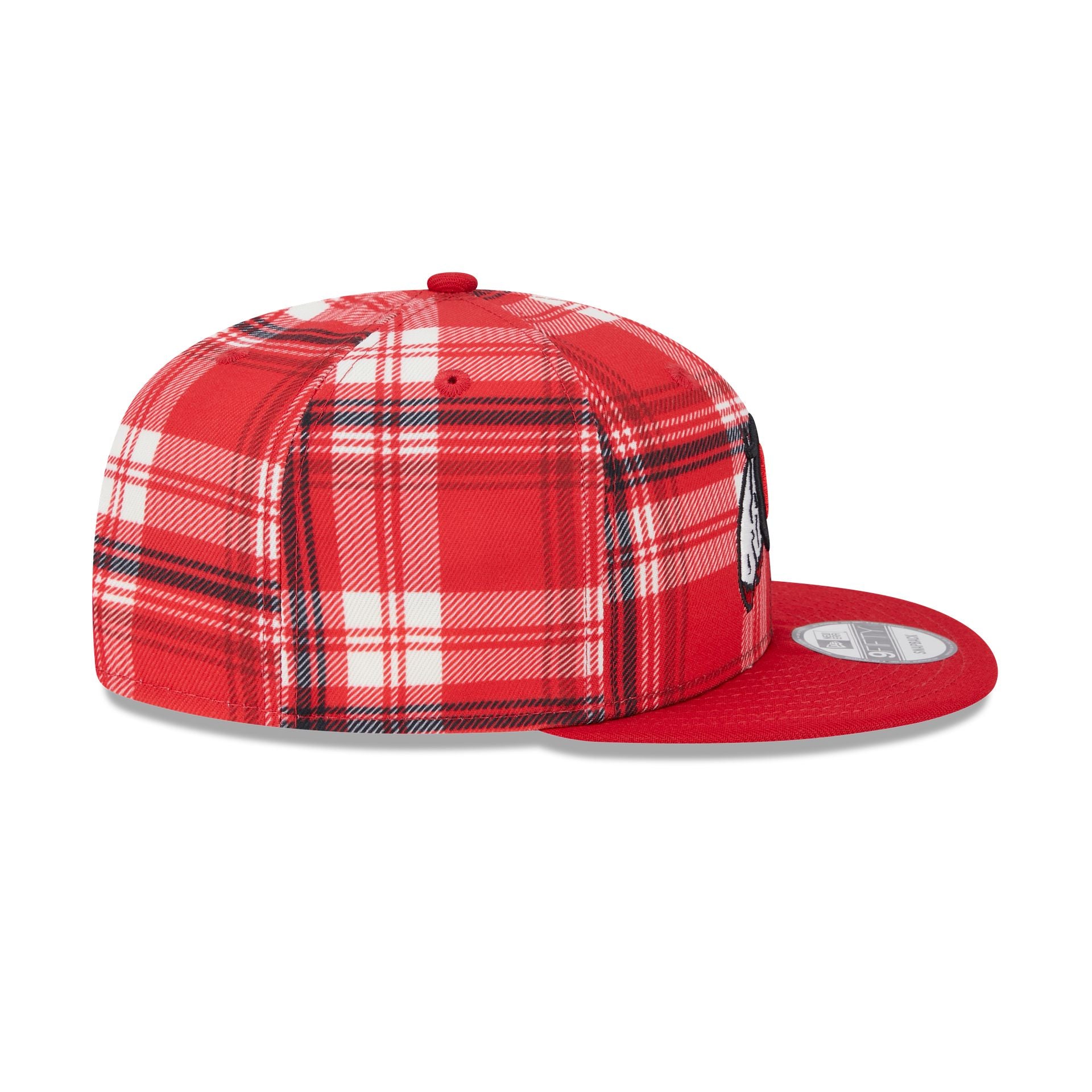 Utah Utes Plaid 9FIFTY Snapback Hat - Image 5