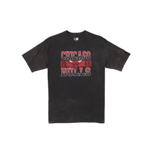 Chicago Bulls Oversized Washed Black T-Shirt
