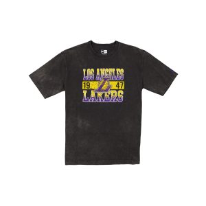 Los Angeles Lakers Oversized Washed Black T-Shirt
