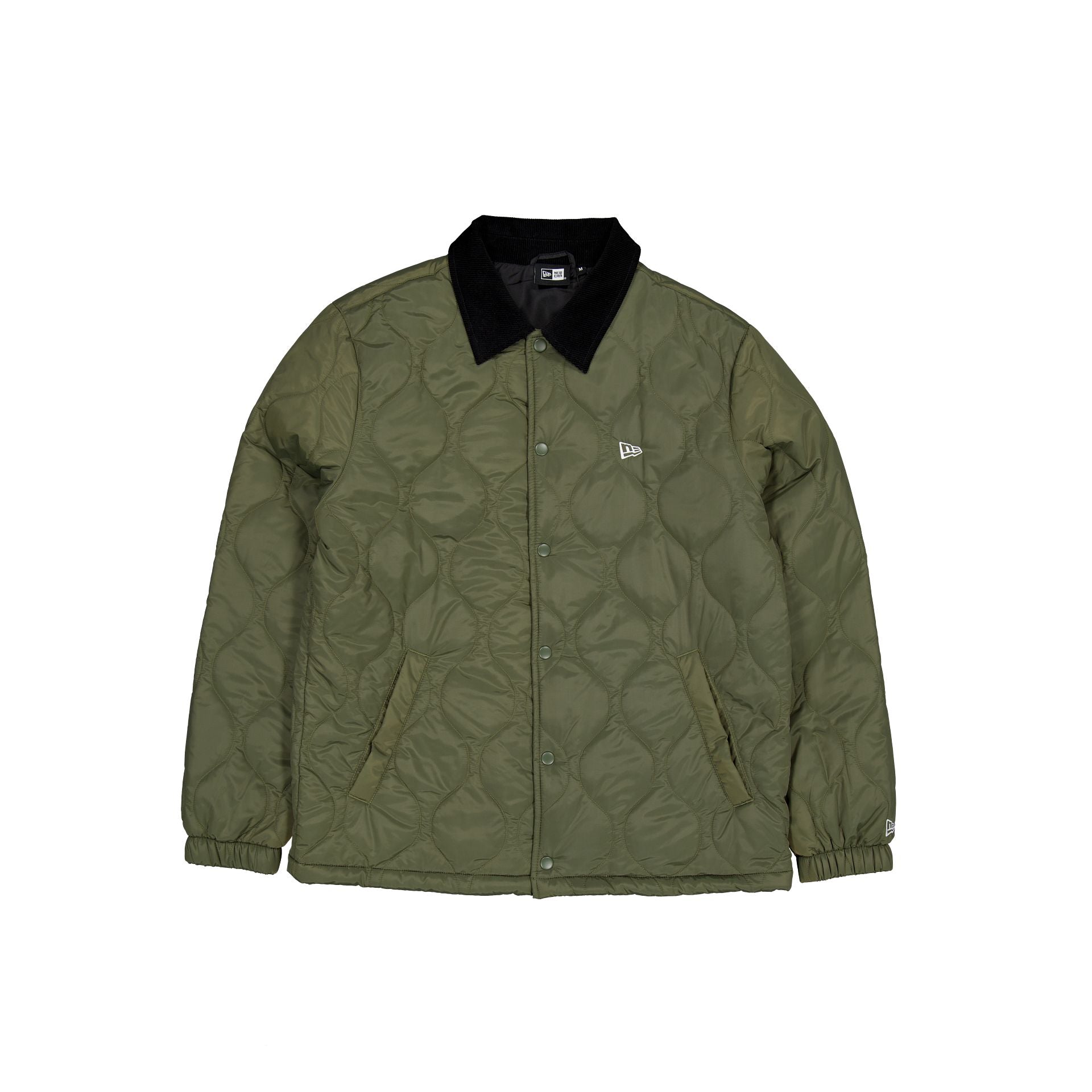 New Era Green Quilted Coach Jacket - Image 2