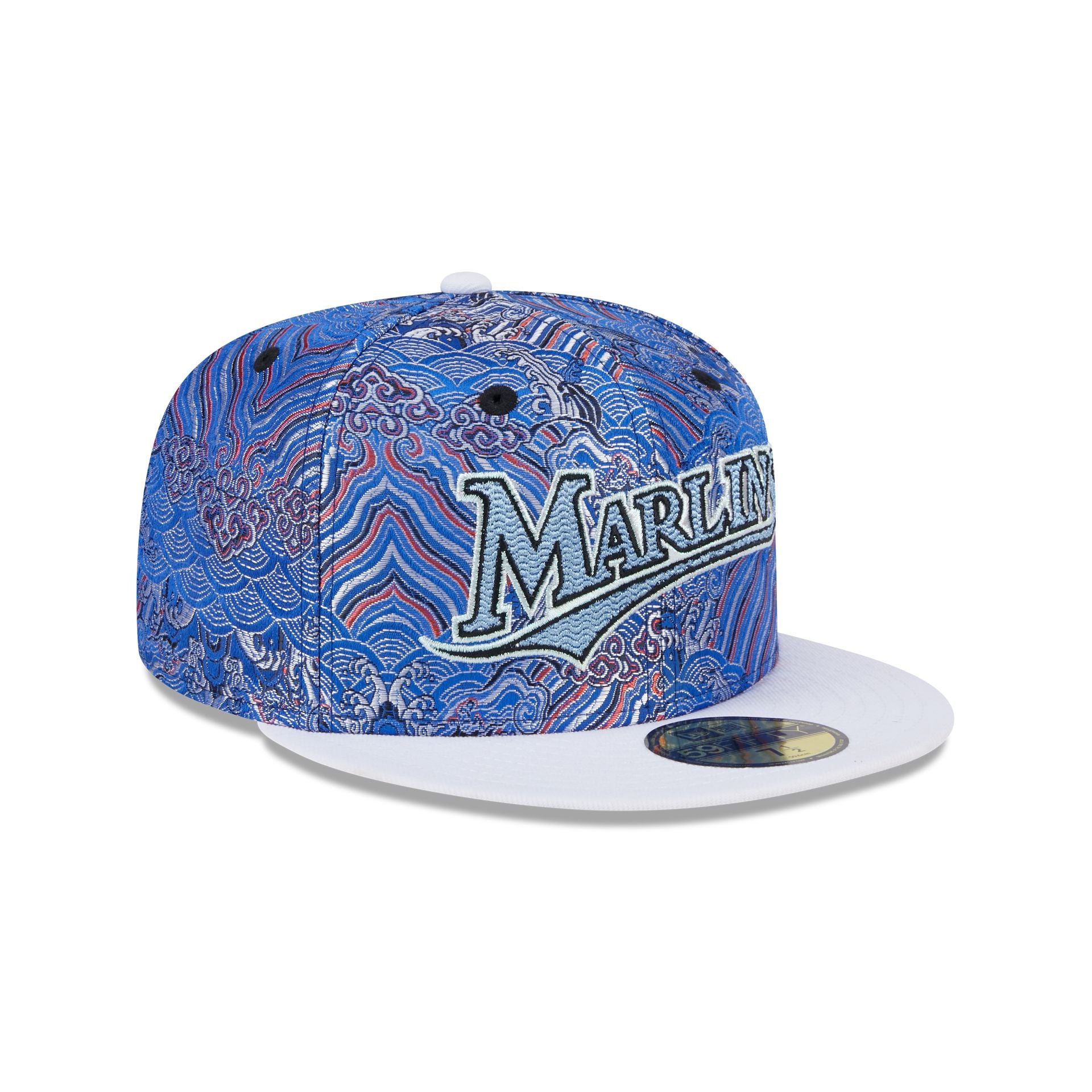 Miami Marlins Wave Fill 59FIFTY Fitted Hat - Image 3
