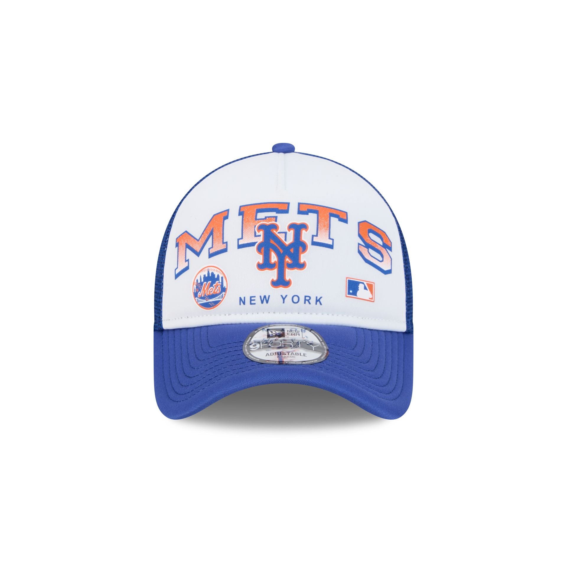 New York Mets Sport Classics 9FORTY A-Frame Trucker Hat - Image 2