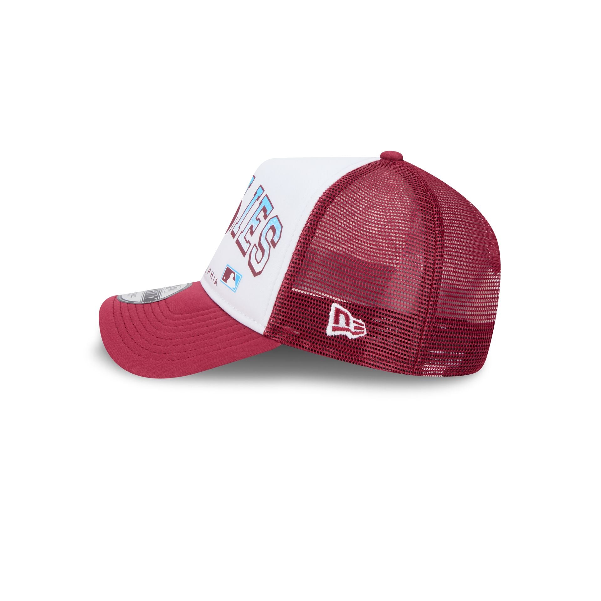Philadelphia Phillies Sport Classics 9FORTY A-Frame Trucker Hat - Image 4