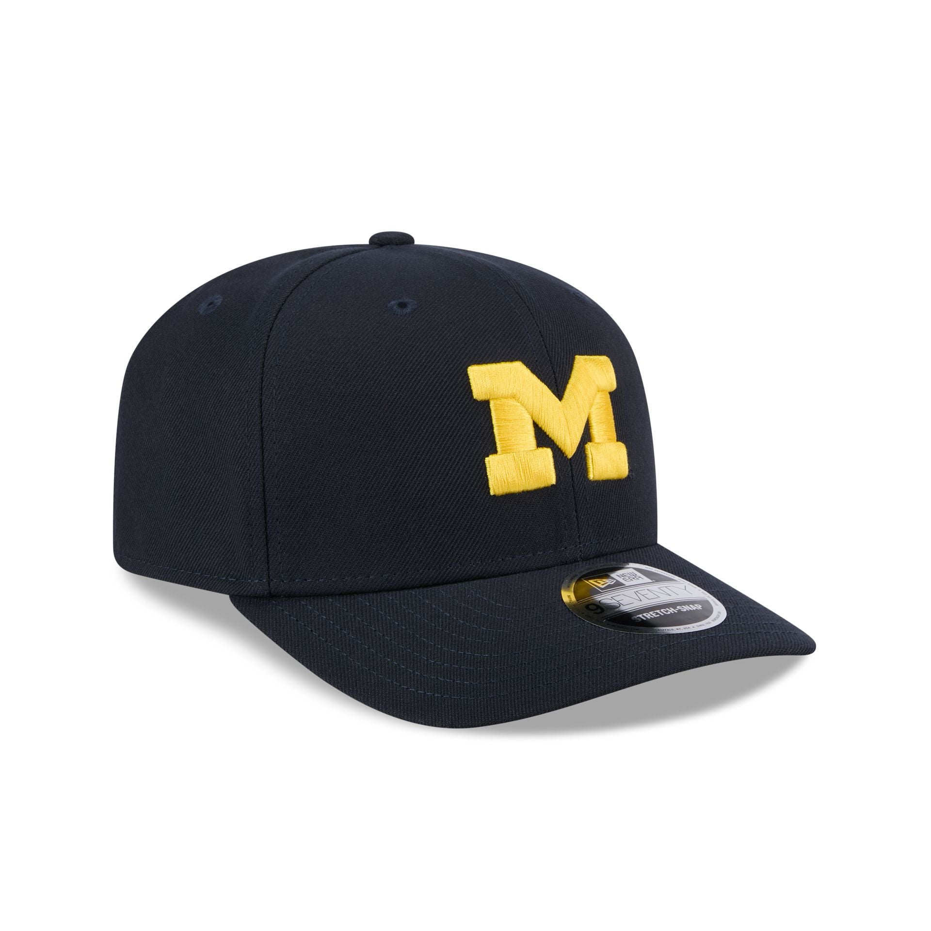 Michigan Wolverines Basic 9SEVENTY Stretch-Snap Hat - Image 3