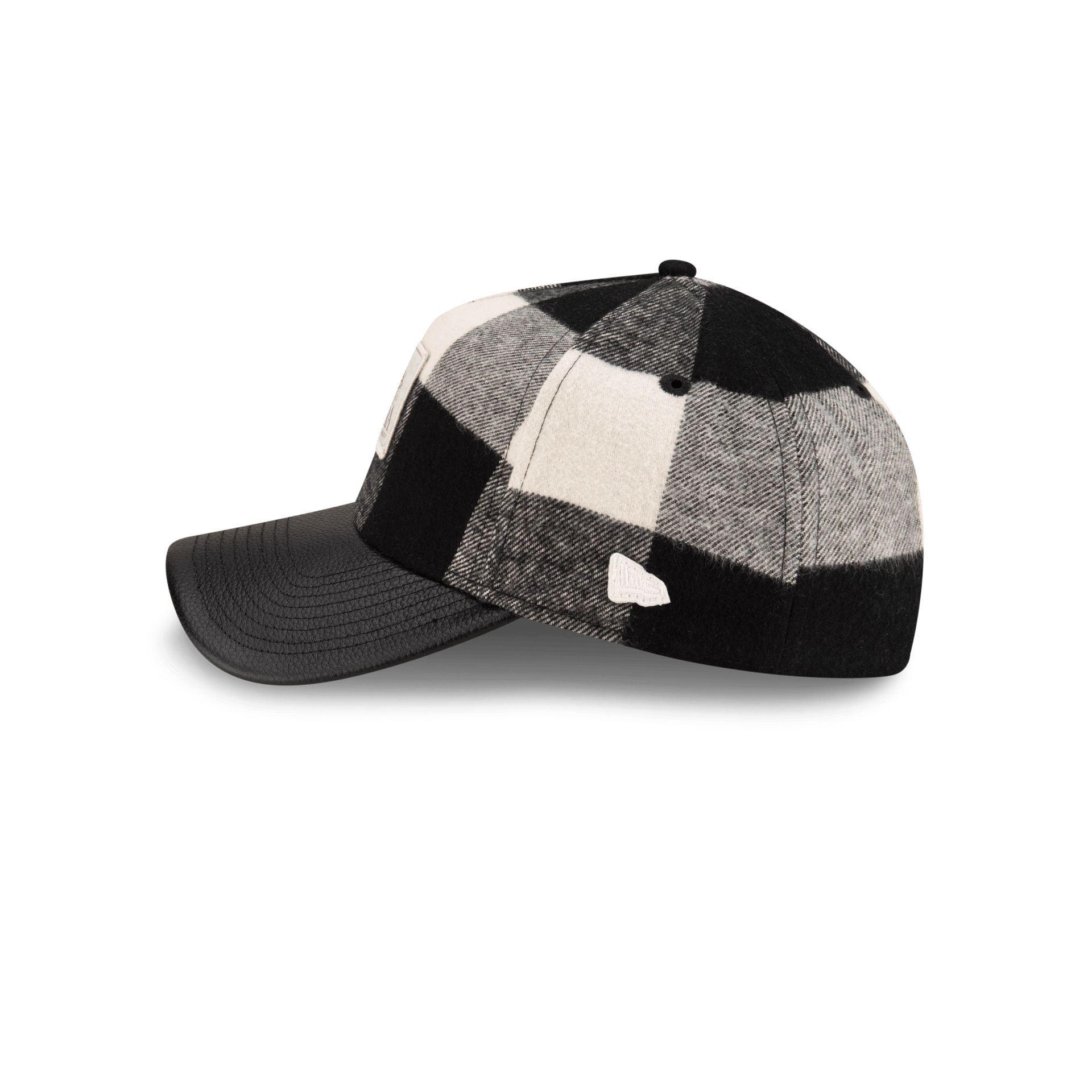 Lumber Plaid College White 9FORTY A-Frame Adjustable Hat - Image 4