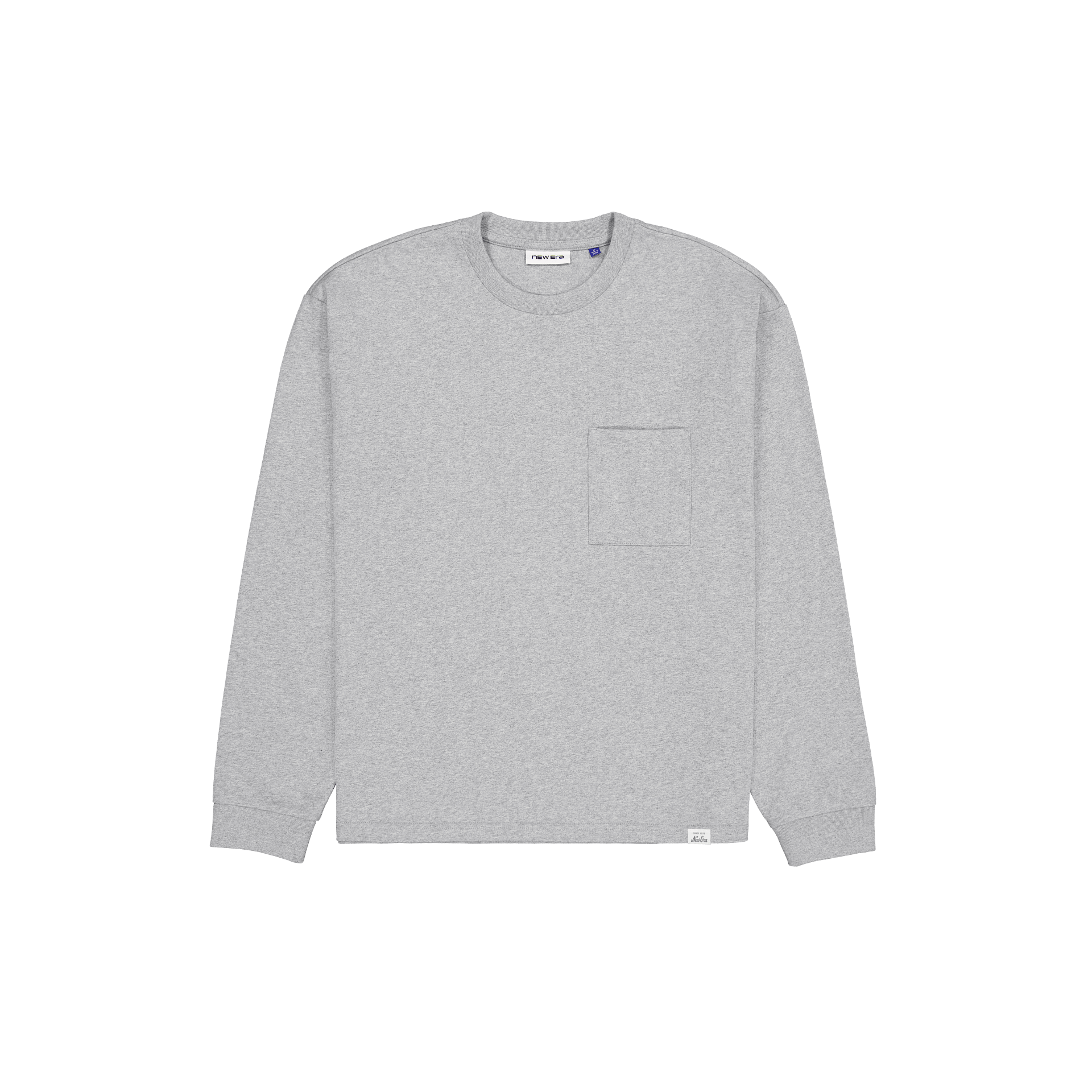 Aurora Heather Gray Long Sleeve Pocket T-Shirt