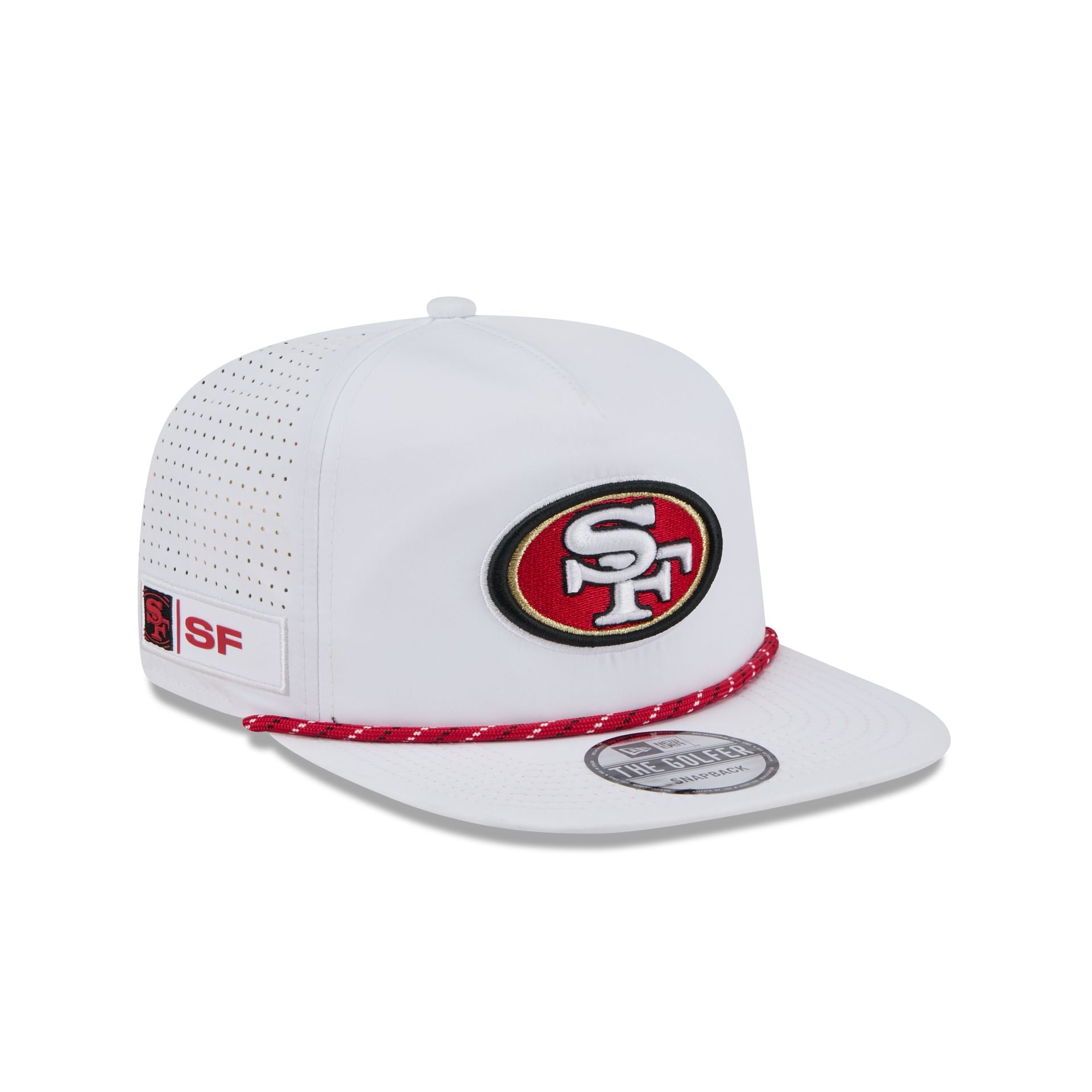 San Francisco 49ers Optic White Performance Rope Golfer Hat - Image 3