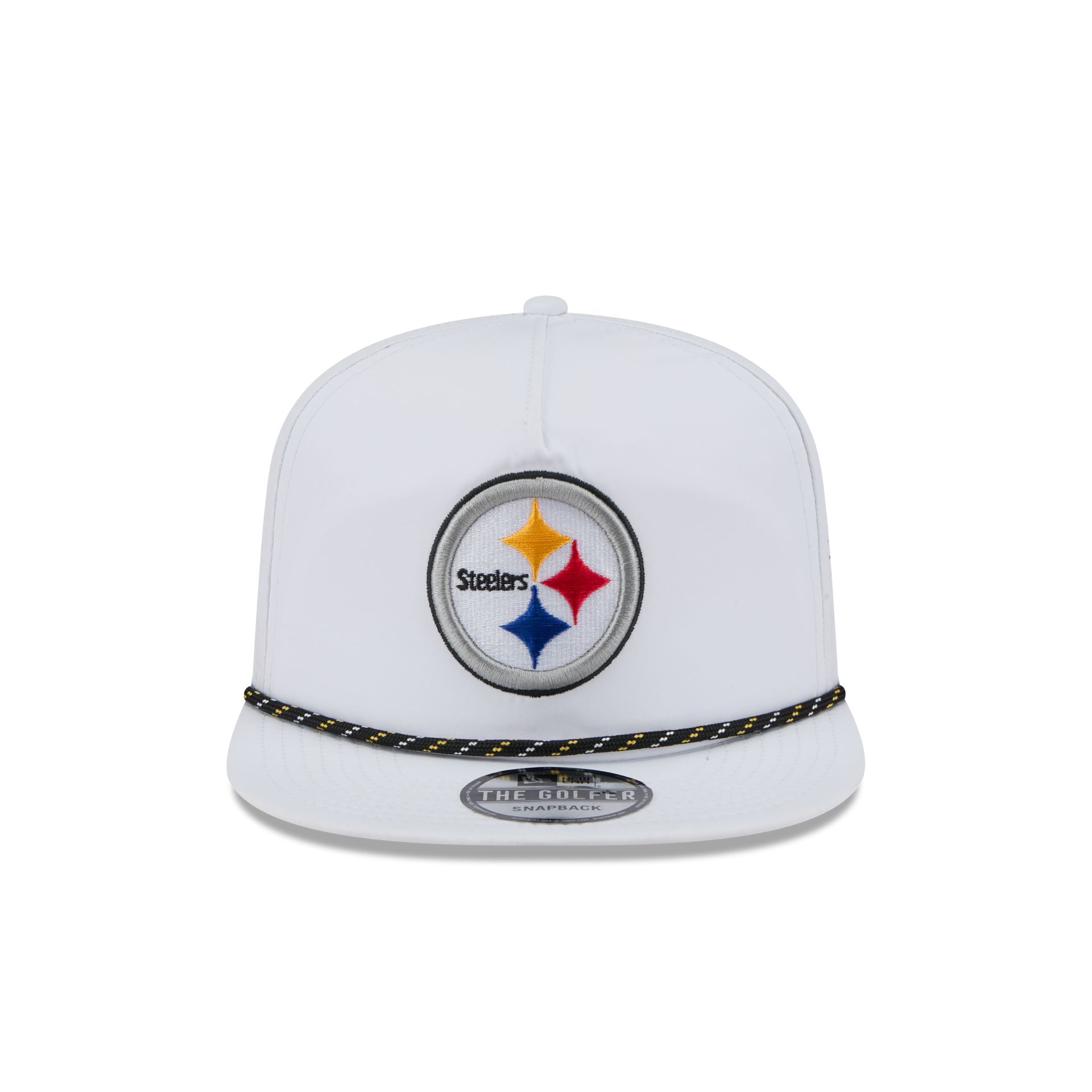 Pittsburgh Steelers Optic White Performance Rope Golfer Hat - Image 2