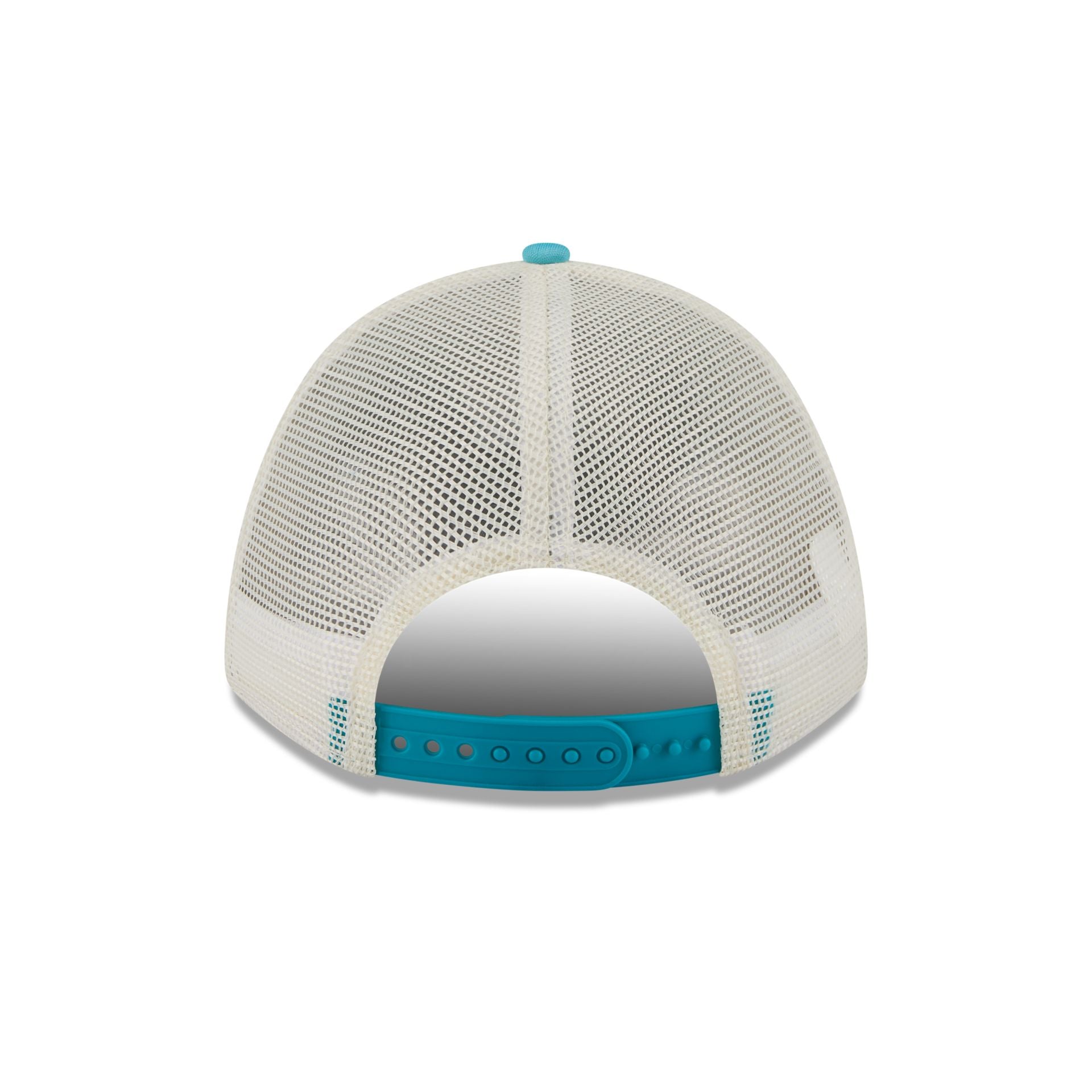 Miami Dolphins Chrome Arch 9FORTY M-Crown A-Frame Trucker Hat - Image 6